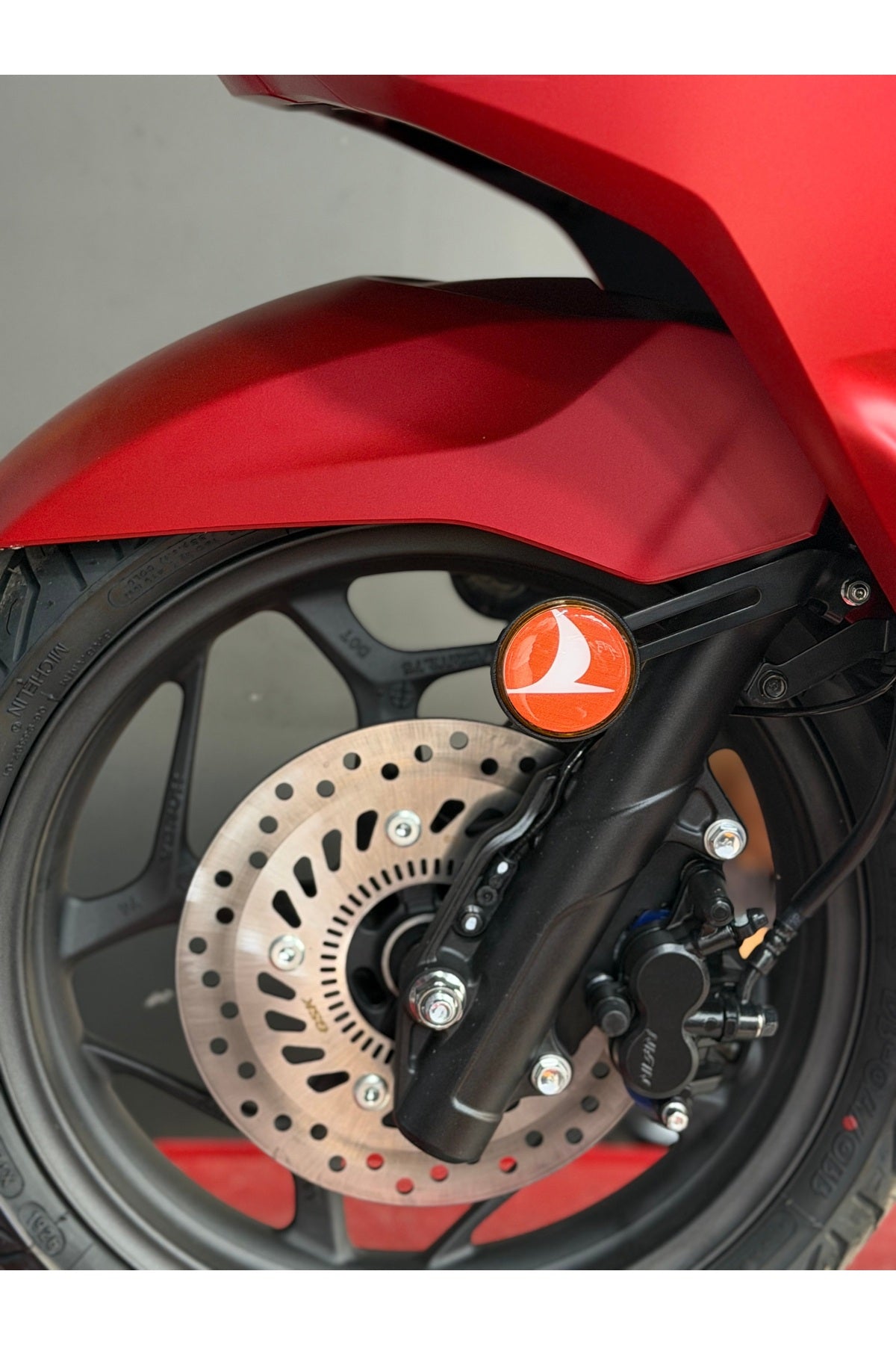 Motosiklet Kedigözü için Reflektör Damla Sticker (Desenli)