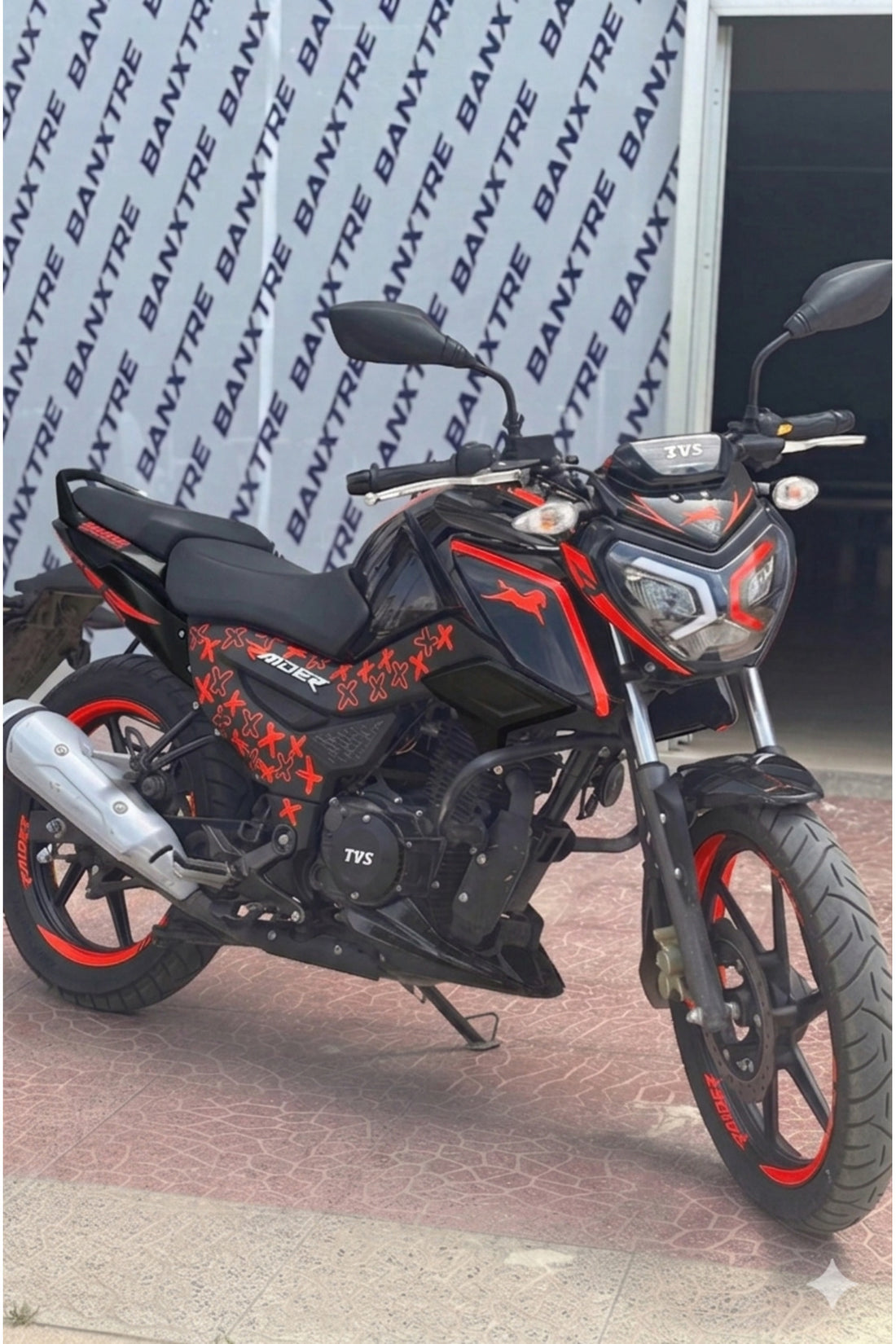 TVS Raider için 78 Parça Komple Detay Sticker Seti
