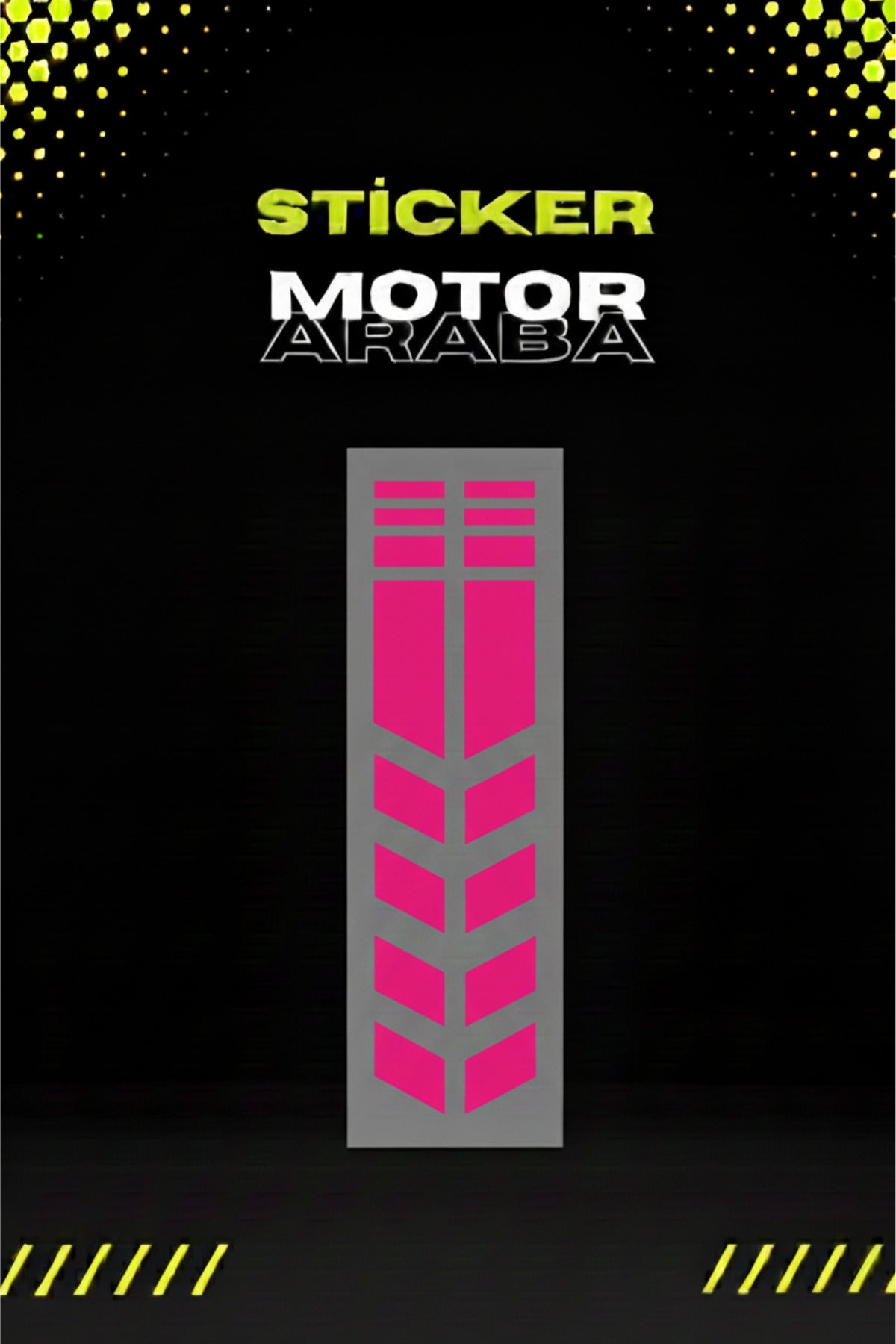 Dekoratif Tampon Şeridi Sticker Motor ve Araba