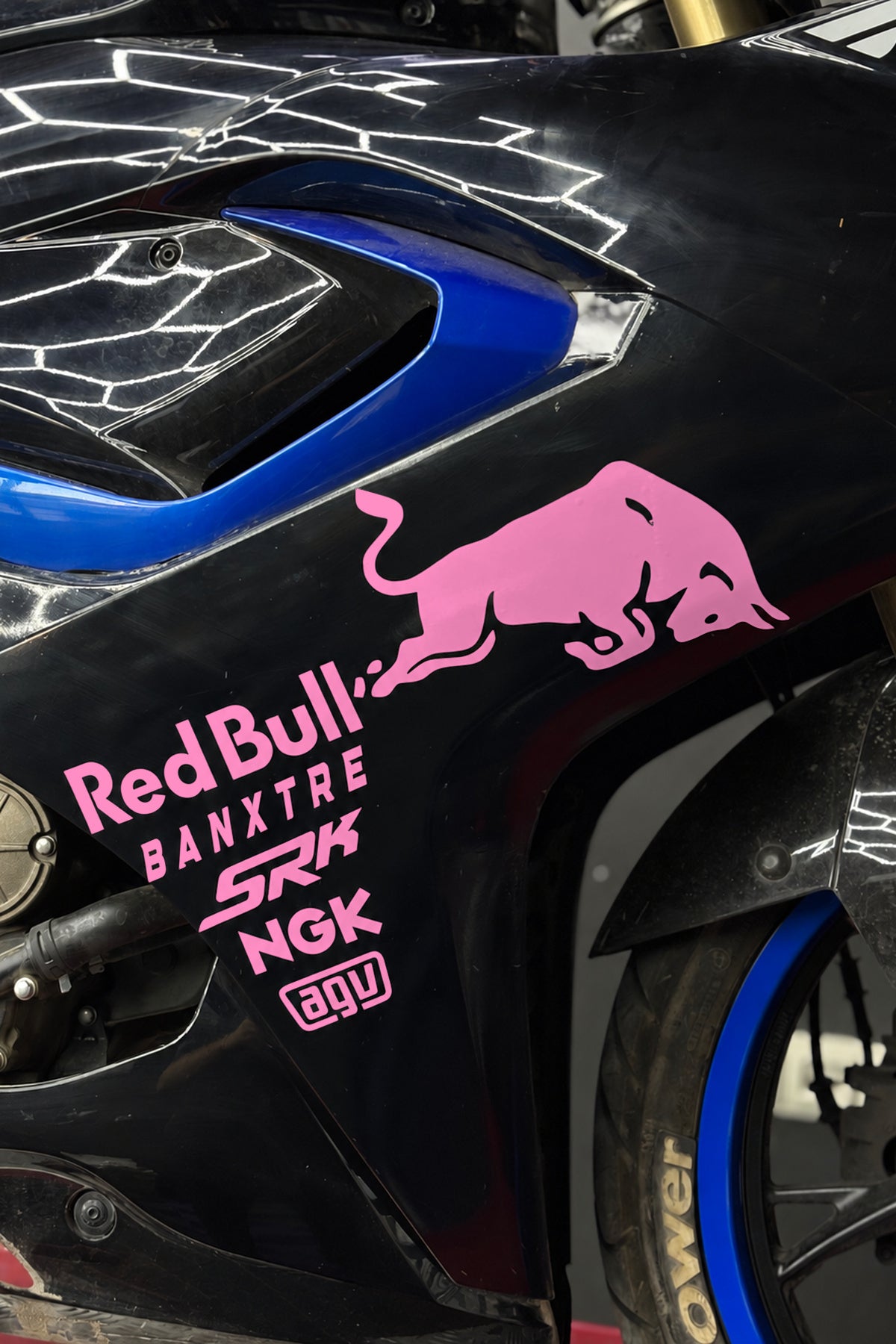RKS SRK Motosiklet Grubu için Yan Grenajlar için Sponsor Sticker Seti (1 Taraf)