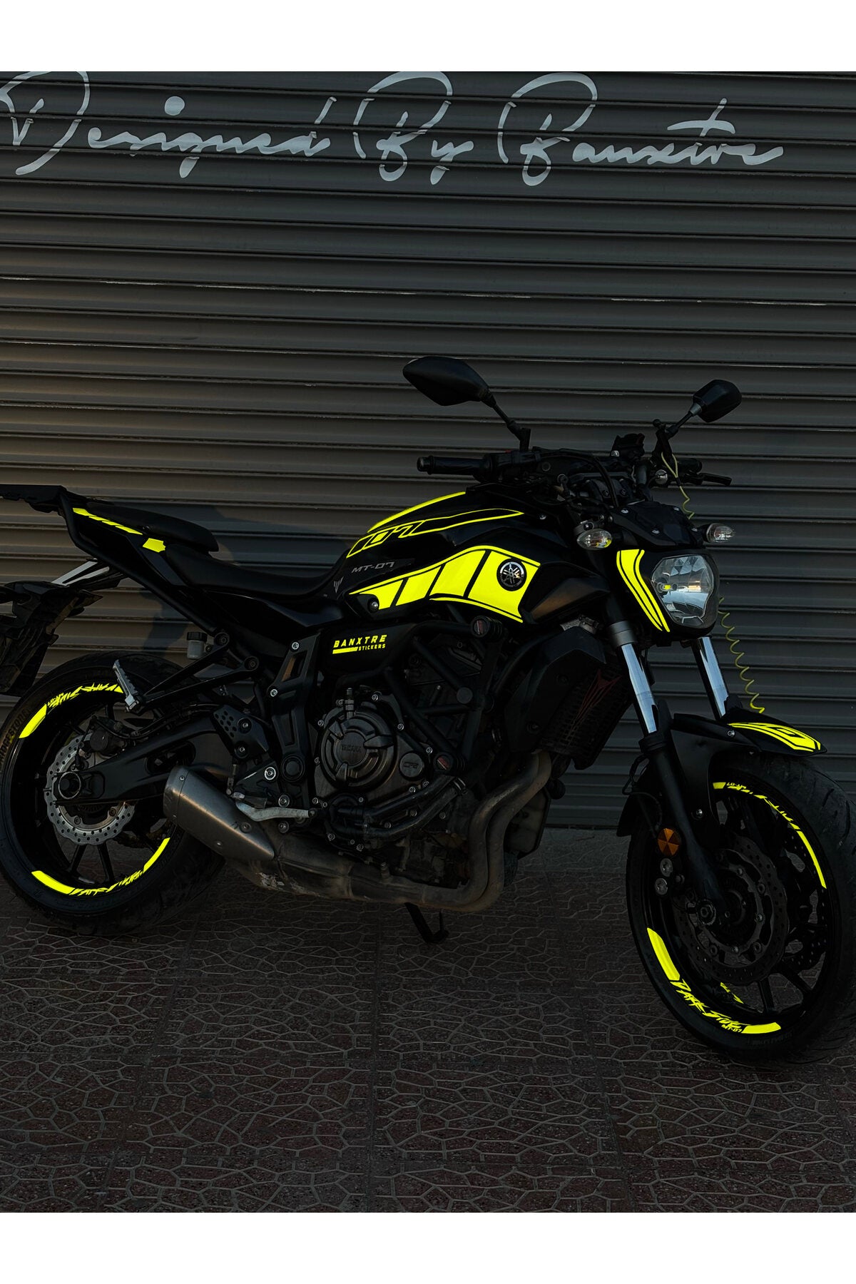 Yamaha MT-07 için Komple Sticker Seti (2014-2017) (Sağ ve Sol )