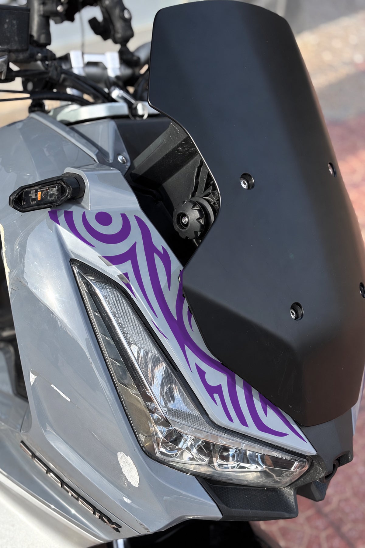 Arora Beatrix Scooter Ön Panel Tribal Desen Dövme Sticker