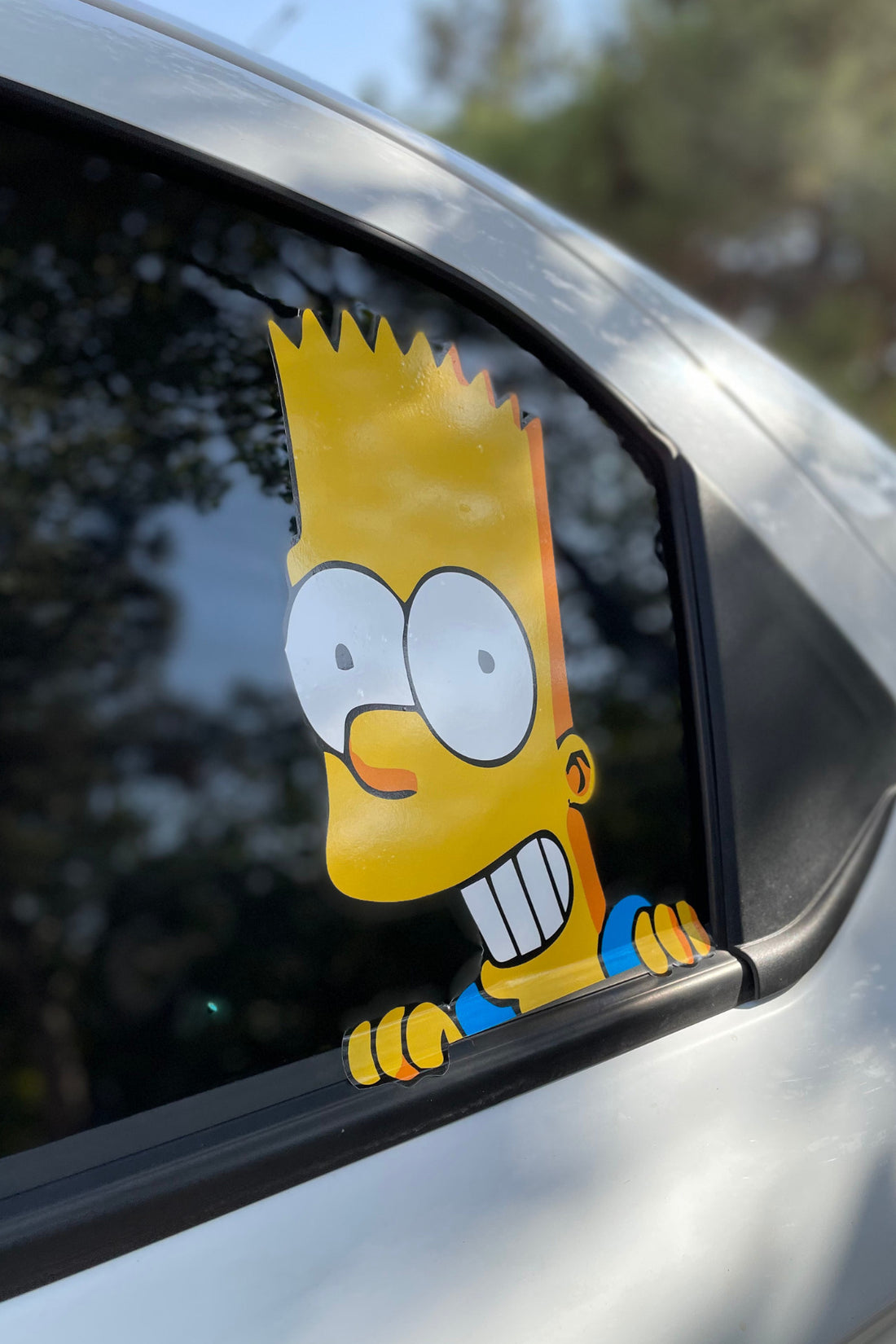 Araba Camı için Simpsonlar  Sticker Etiket Sol Arka Cam için (1 Adet) (B)