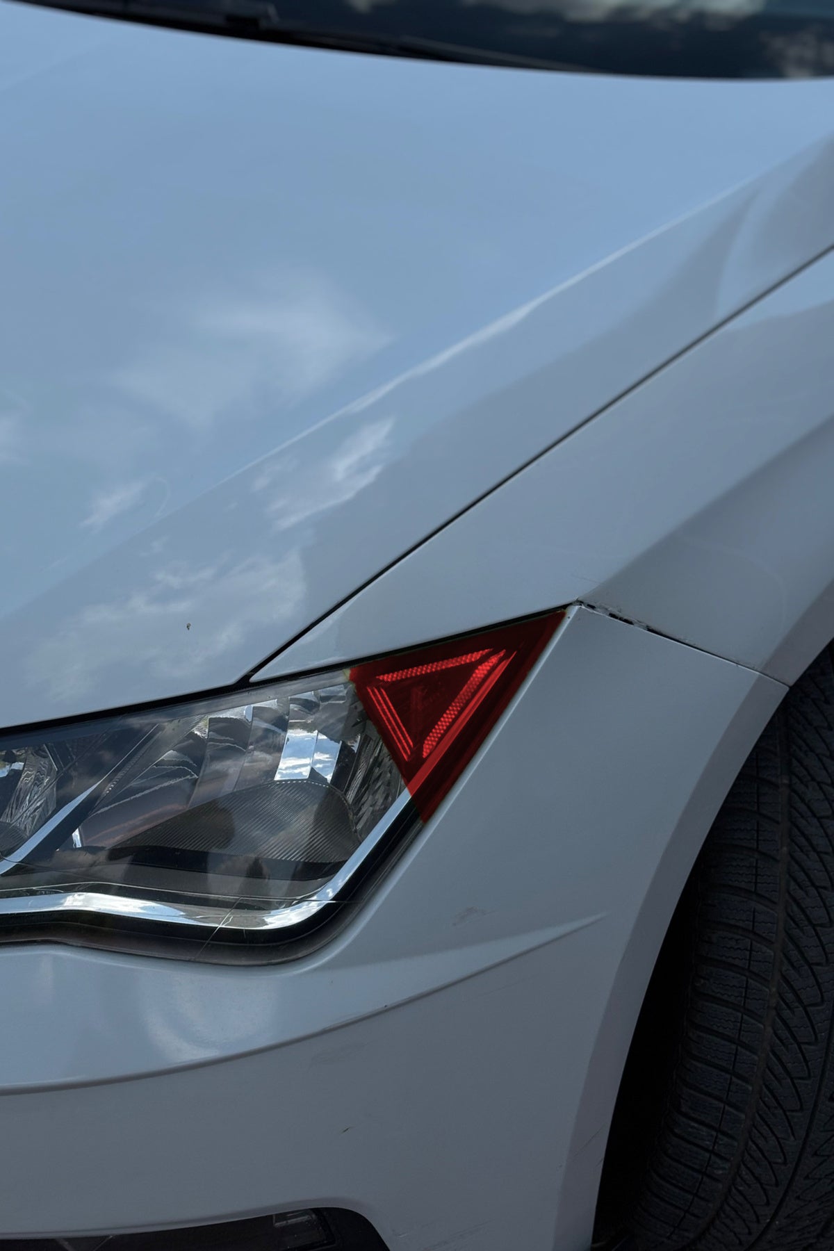 Seat Leon için Üçgensel Gündüz Ledi Sticker Far Filmi