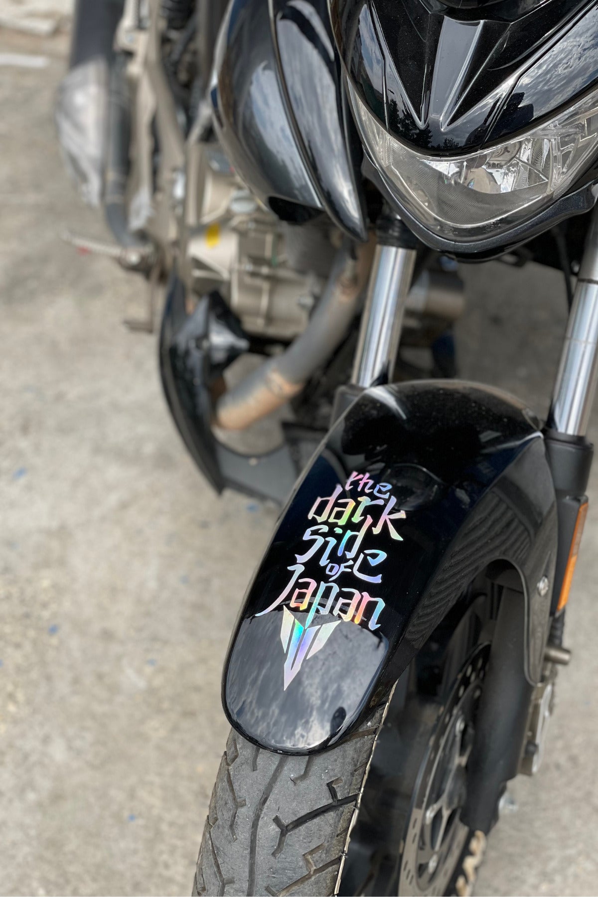 Motor-kask İçin Dark Side Of Japan Mt Logolu Hologramlı Sticker Etiket 16cmx10cm (1 Adet)