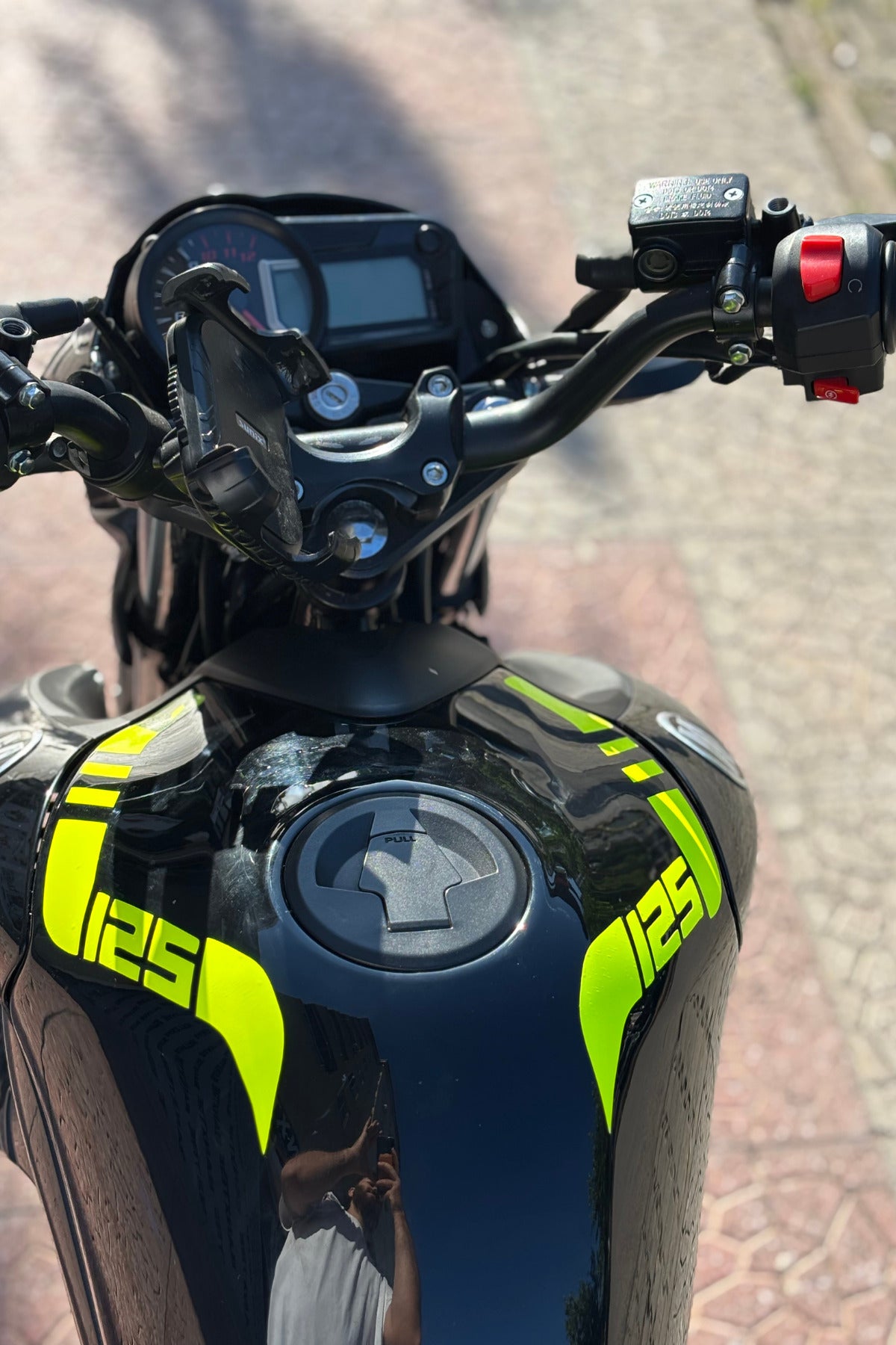 Mondial Drift-L Uyumlu Kesikli 125 Yazılı Depo Şerit Kordon