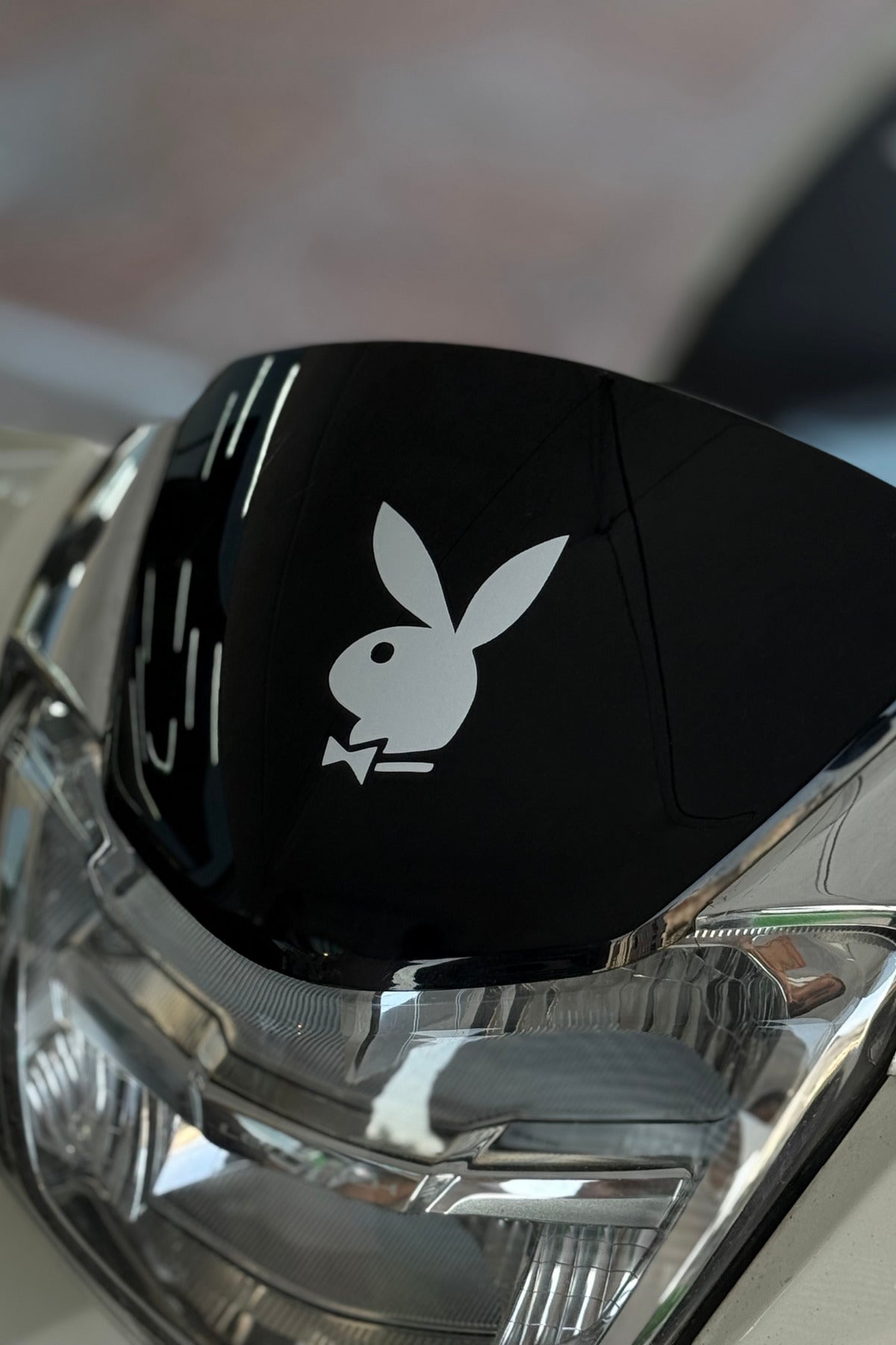 Motor-Araba-Laptop için Beyaz Playboy Sticker