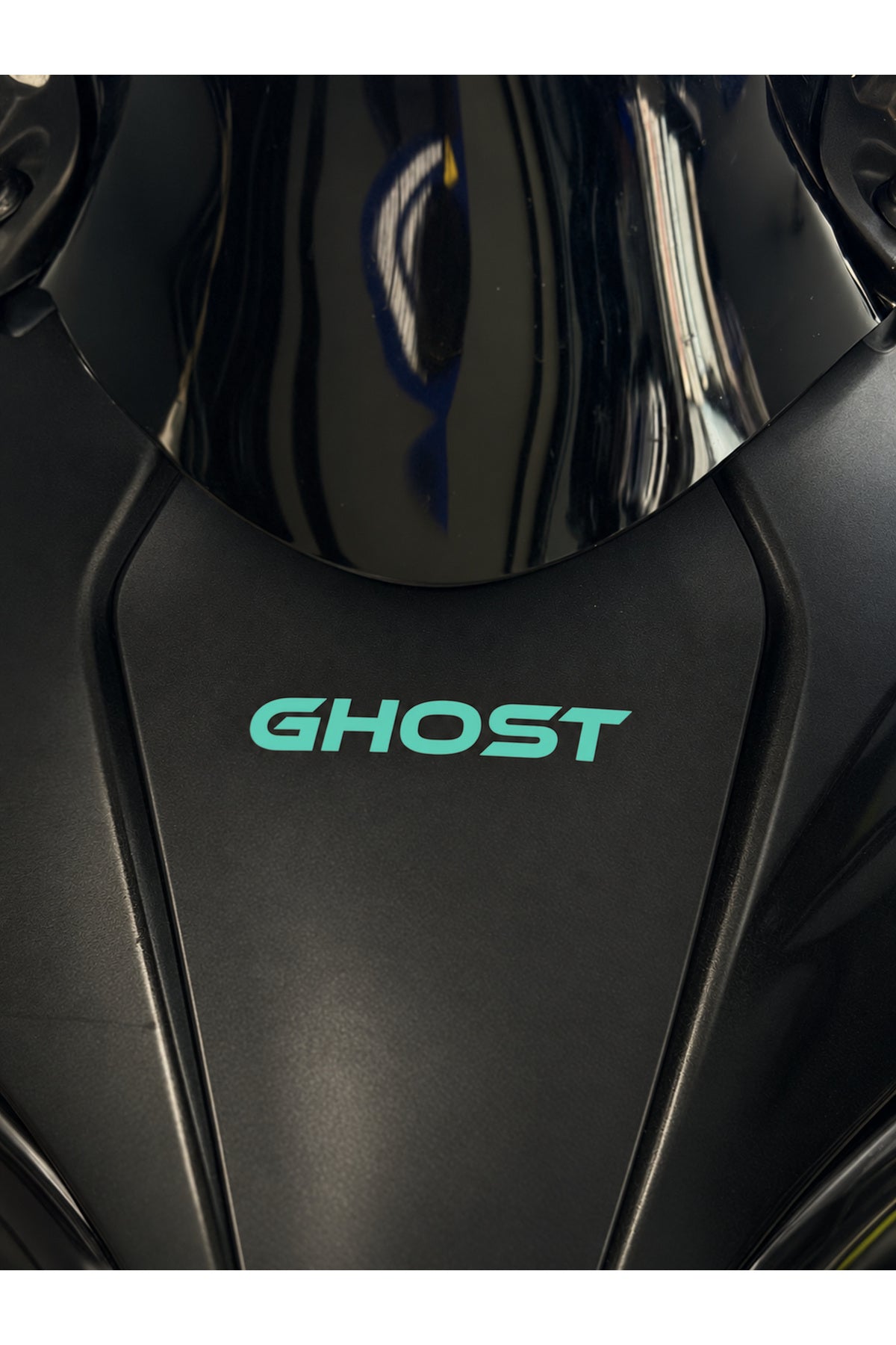 450SR Ön Grenaj için GHOST (Hayalet) Yazı Sticker Etiket (7CM)