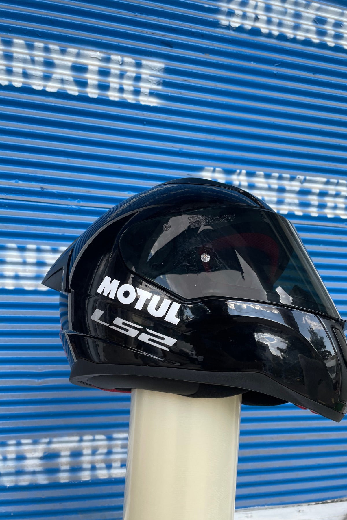 Motor-Araba-Kask için Dekoratif Parlak Beyaz Motul Sticker Etiket 12CMx3CM (1 Adet)