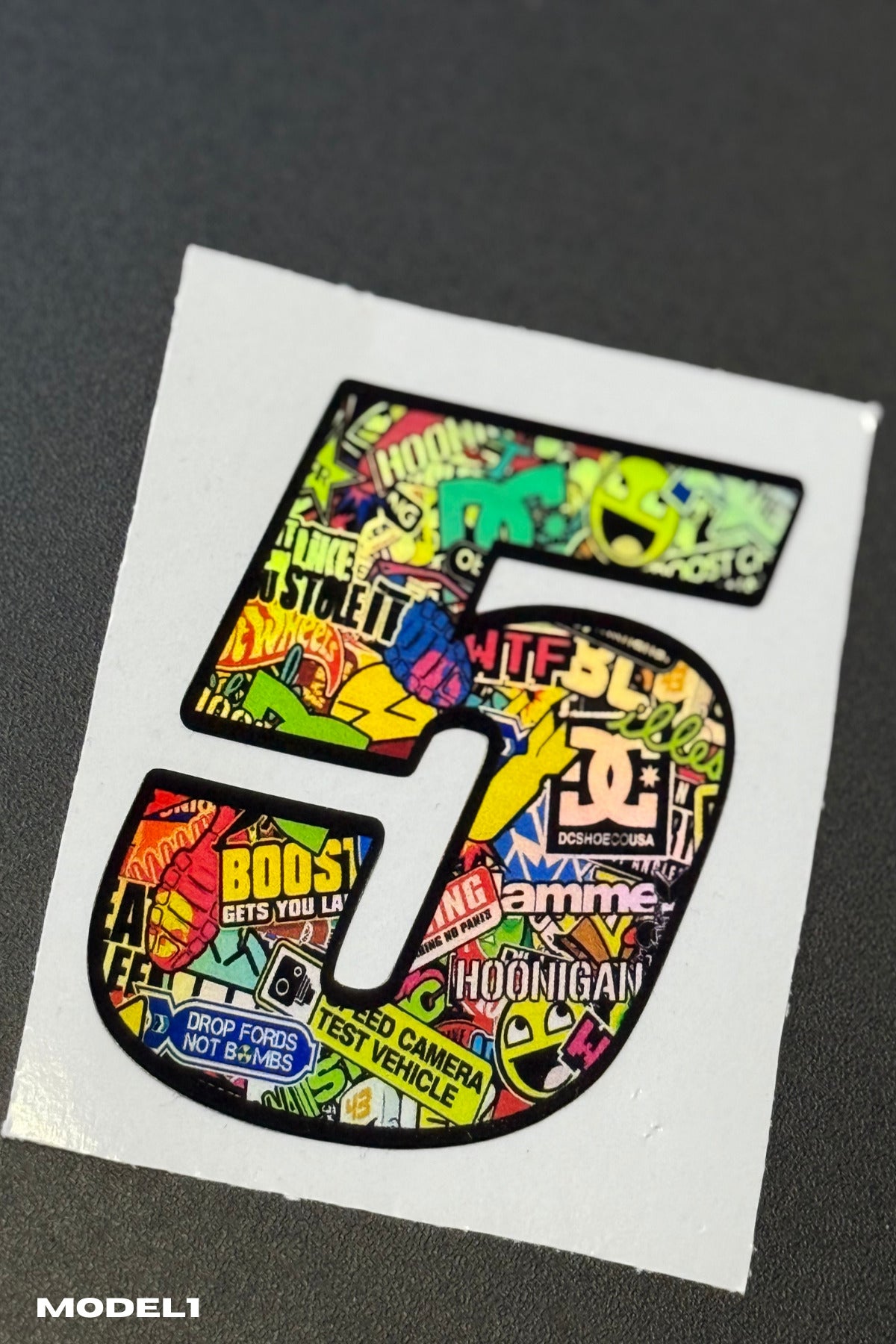 Motor-Araba-Laptop için Hologramlı Renkli Mini Sticker