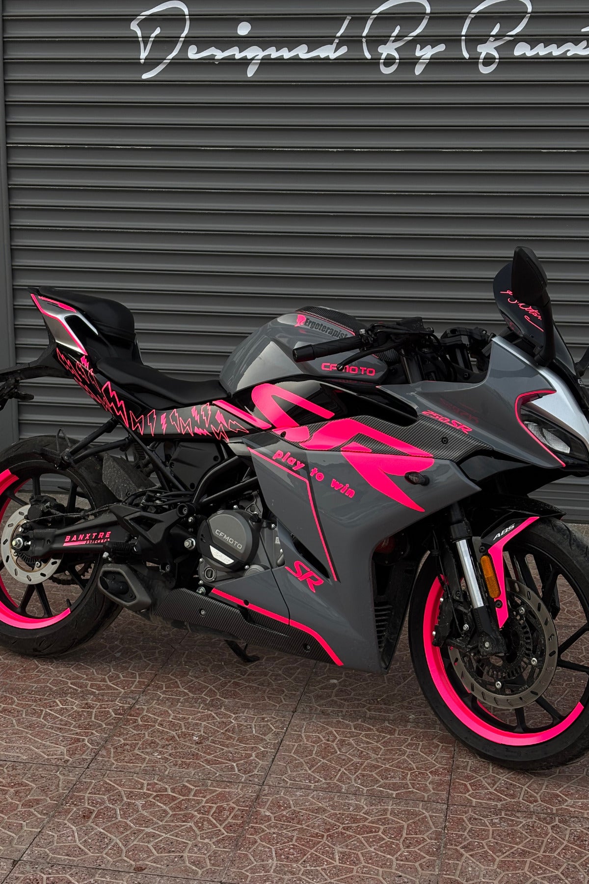 CFMOTO 250SR için Komple Parçalı Detay Sticker Seti