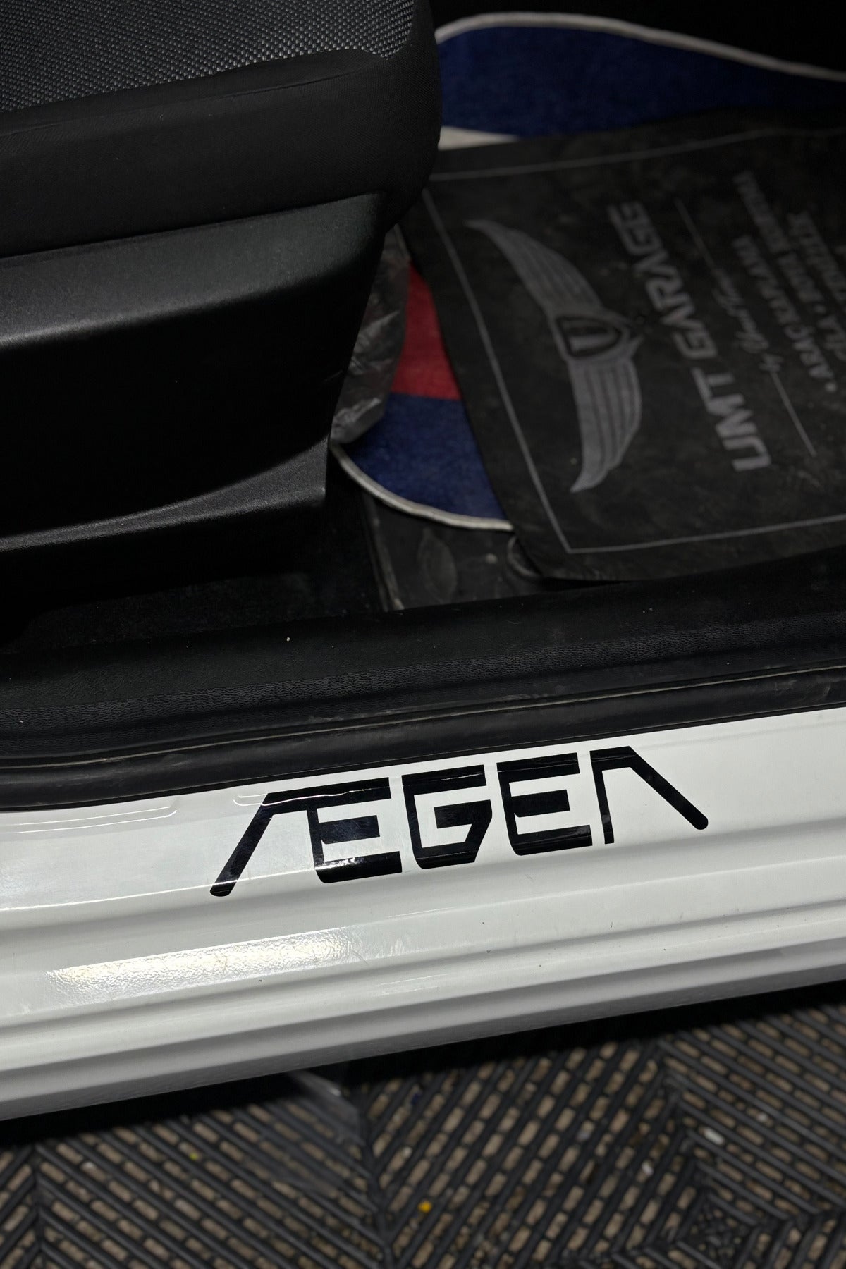 Fiat Egea için Siyah Renk Kapı Eşiği Sticker Seti (2 Parça)