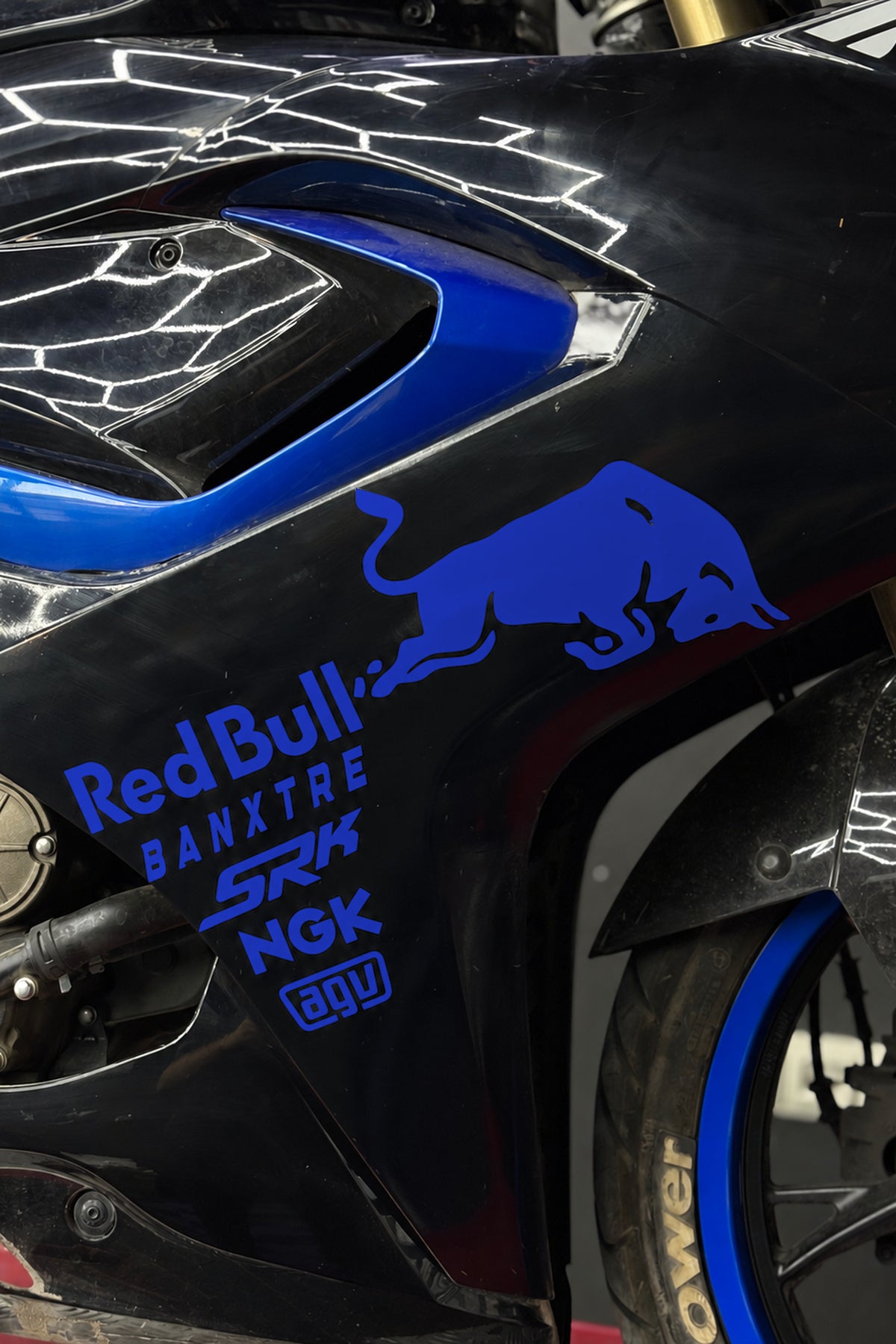 RKS SRK Motosiklet Grubu için Yan Grenajlar için Sponsor Sticker Seti (1 Taraf)