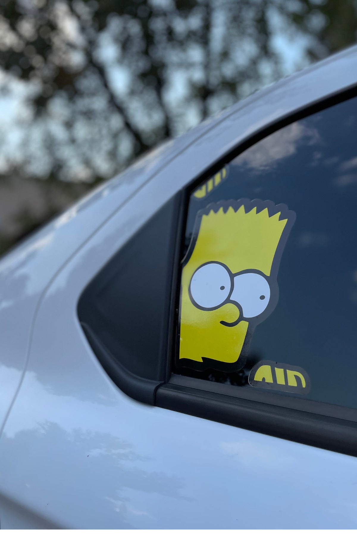 Araba Camı için Simpsonlar Seti Sticker Etiket (Sağ Taraf için) 2'li Set 30CMx20CM