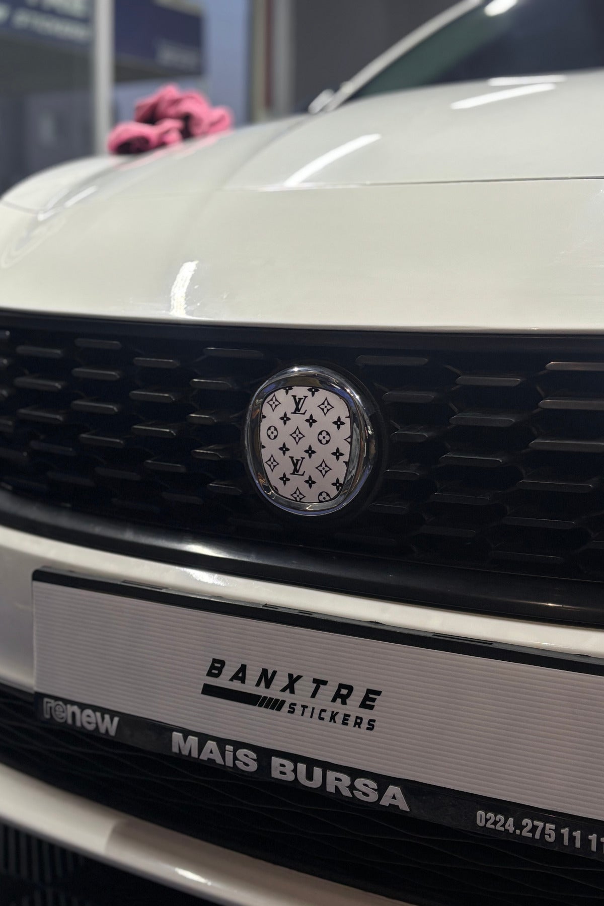 Fiat Egea için Uyumlu Logo için Tam Uyumlu Ön-Arka Sticker Seti