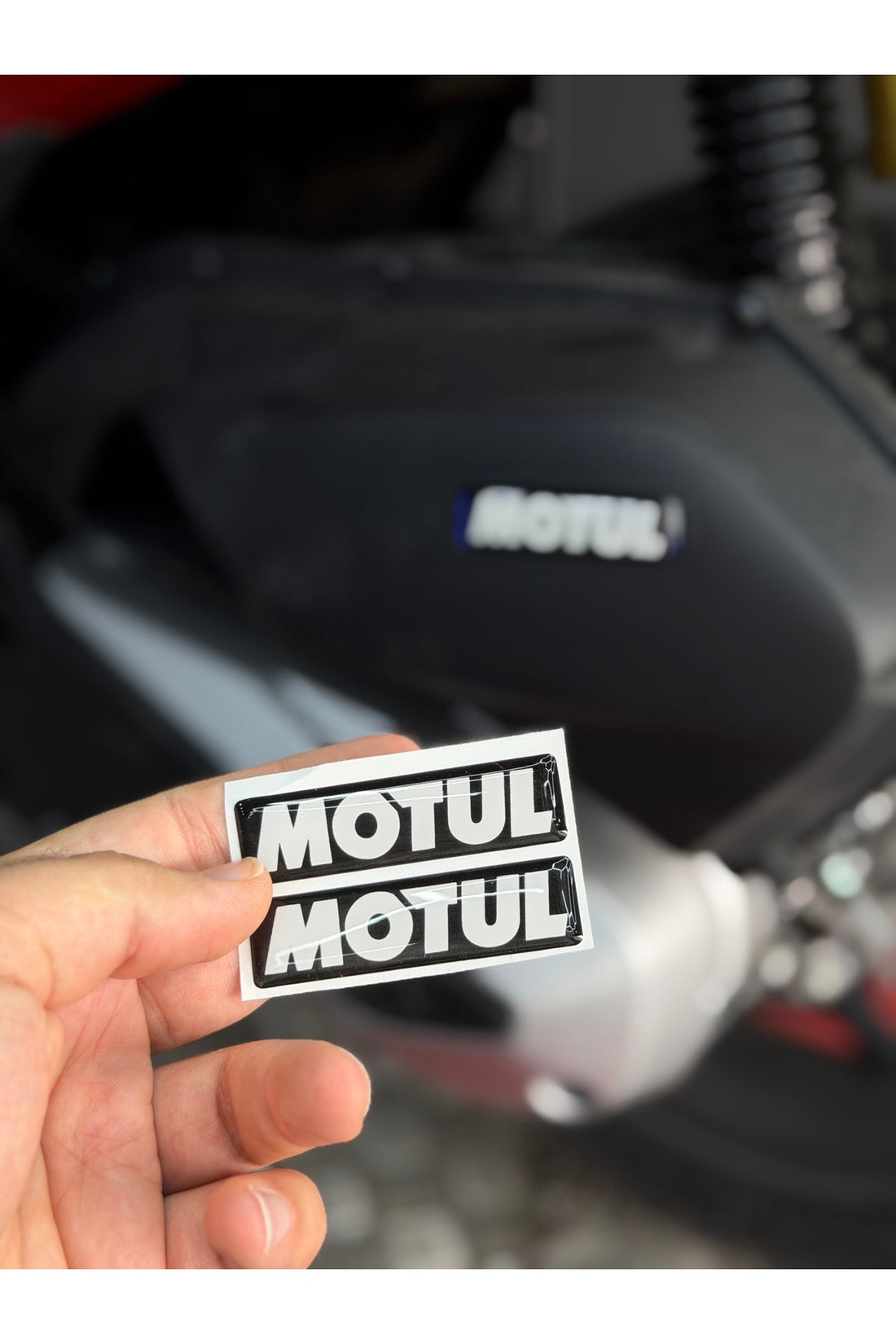 Motosiklet ve Kask için Motul Sticker Etiket (6.5CMx2CM)