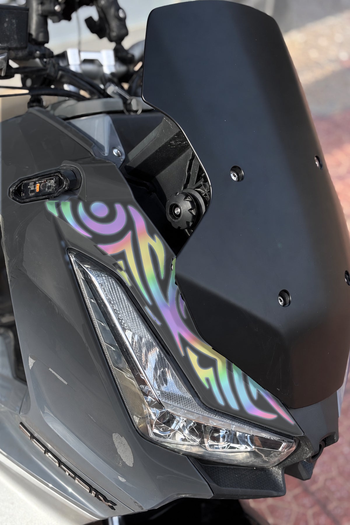 Arora Beatrix Scooter Ön Panel Tribal Desen Dövme Sticker