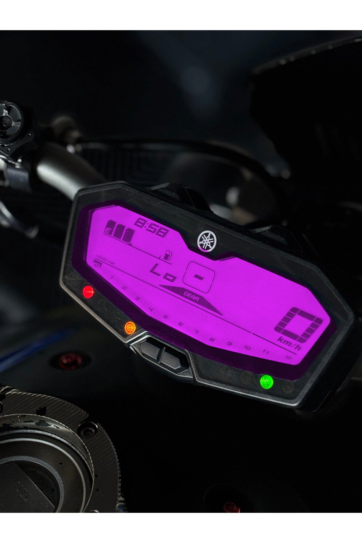 Yamaha MT-07 için Hazır Kesim Far Renklendirme Film Sticker Etiket