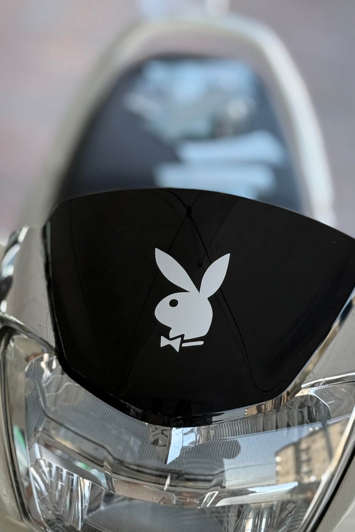 Motor-Araba-Laptop için Beyaz Playboy Sticker