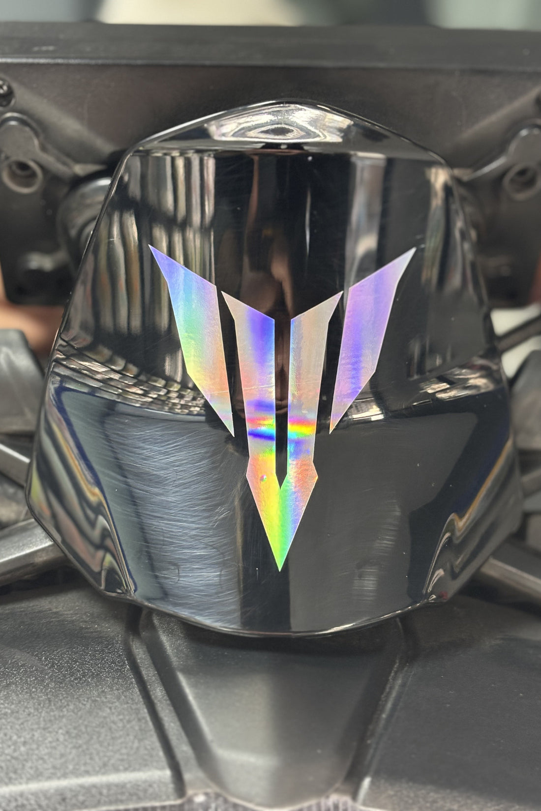 Motor ve Kask için Hologramlı MT Logo Sticker Etiket (10CM) (1 Adet)