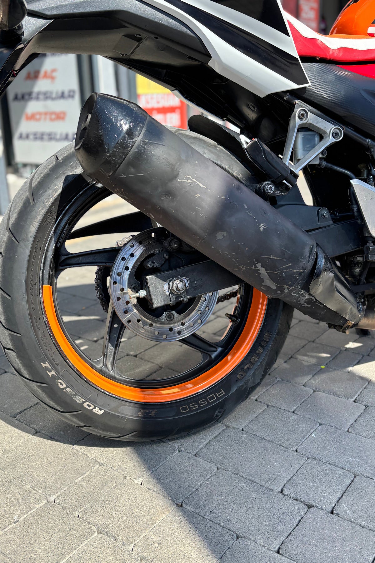 Motosiklet 17 Inch Jantlara Uyumlu Yarım Jant Şeridi