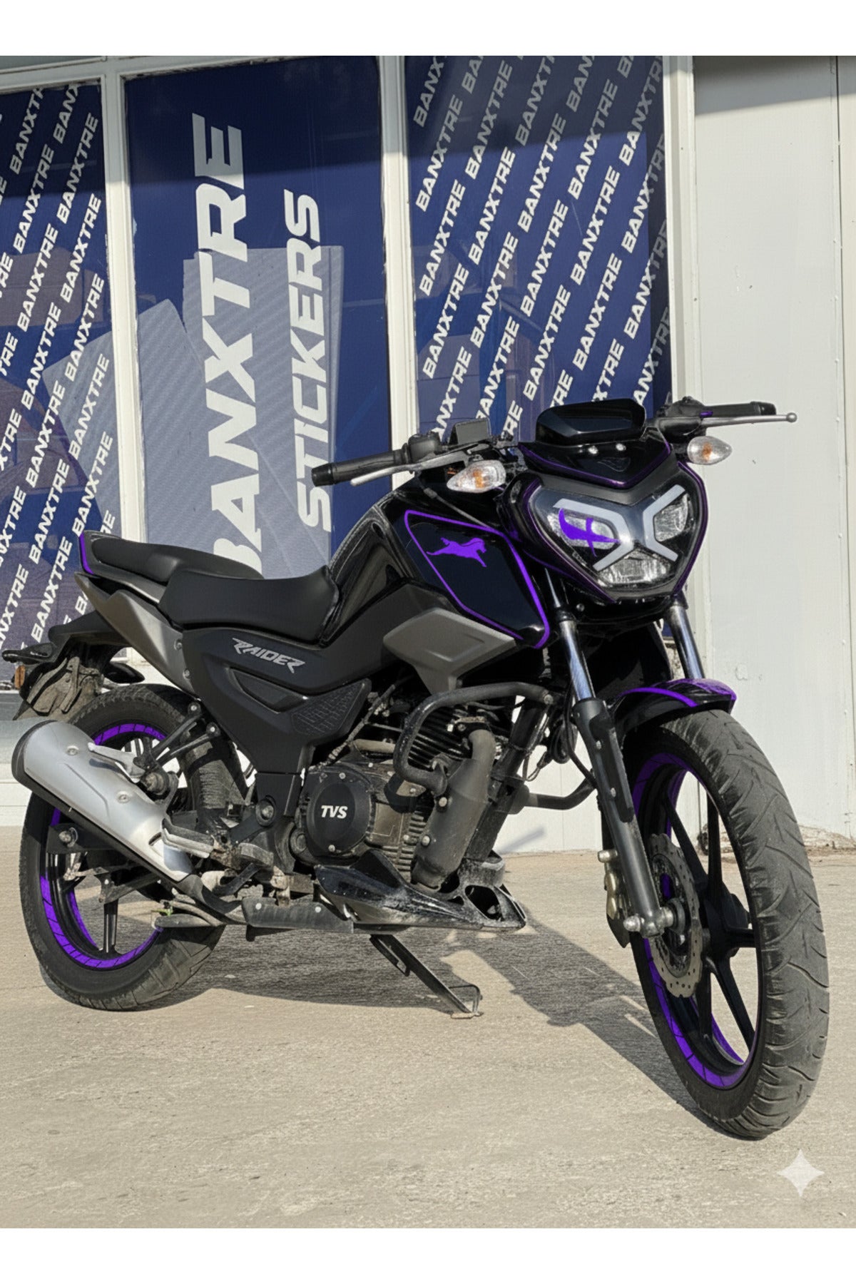 TVS Raider için 17 Parça Renkli Detay Sticker Seti