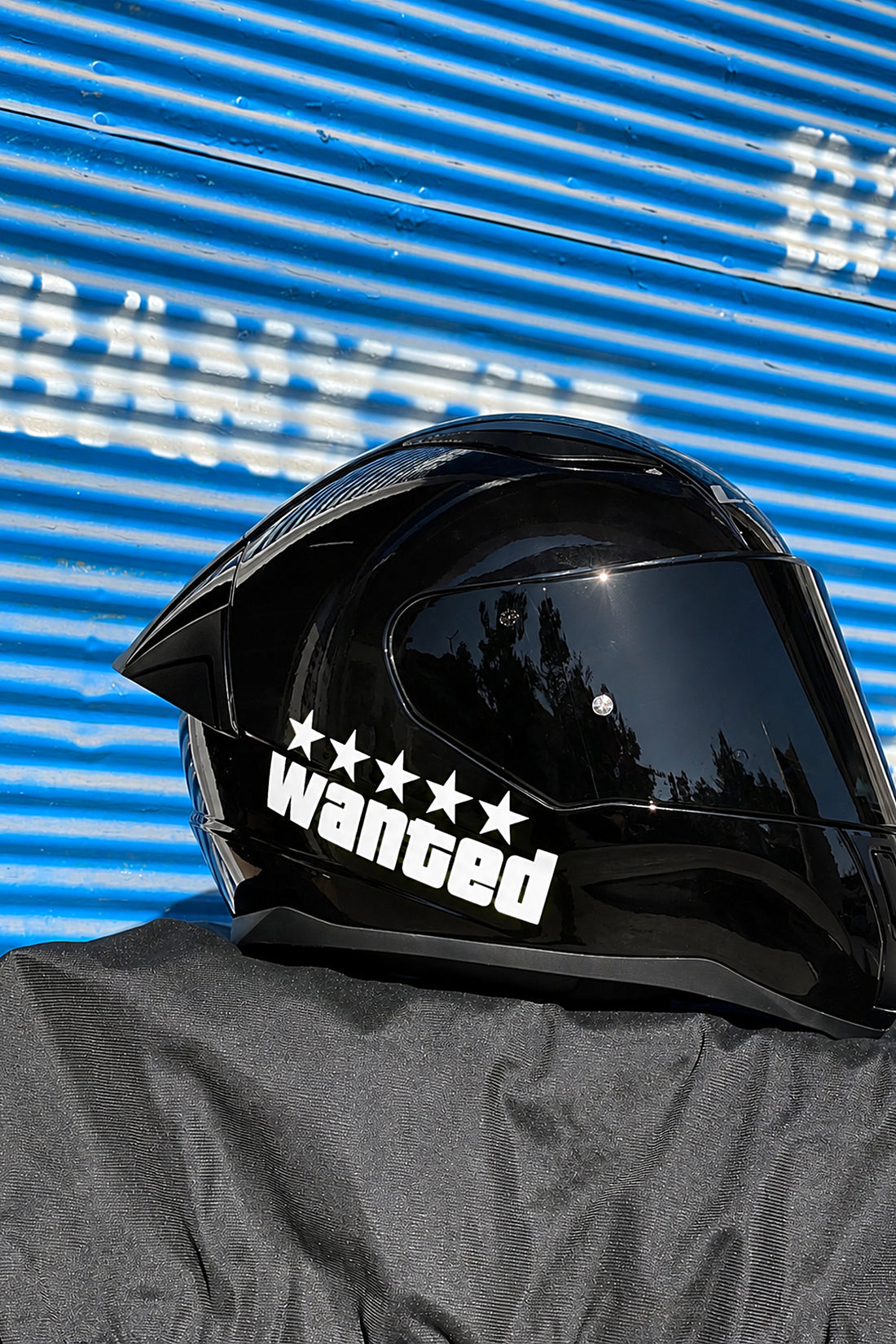 Motosiklet ve Kask için Wanted (ARANIYOR) Sticker Etiket (12CM)