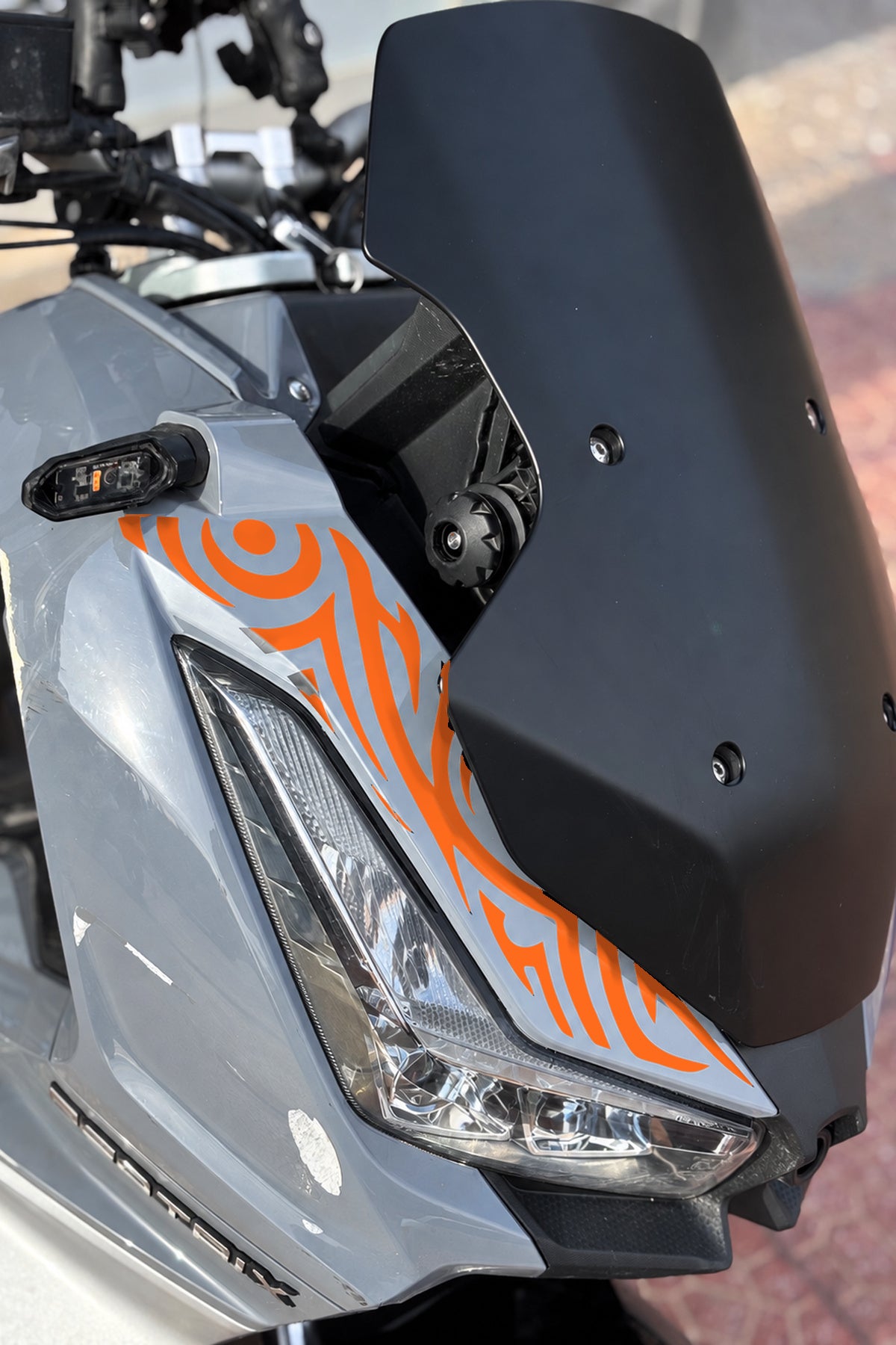 Arora Beatrix Scooter Ön Panel Tribal Desen Dövme Sticker