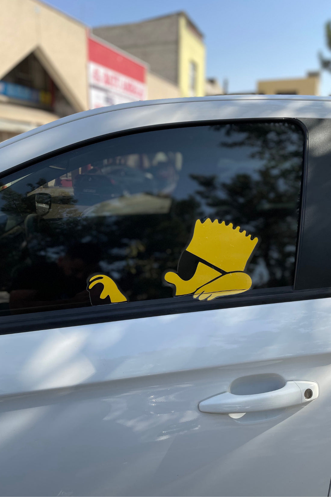 Araba Camı için Simpsonlar Sticker Araba Süren Simpson Sol Ön Cam için Sticker (1 Adet)