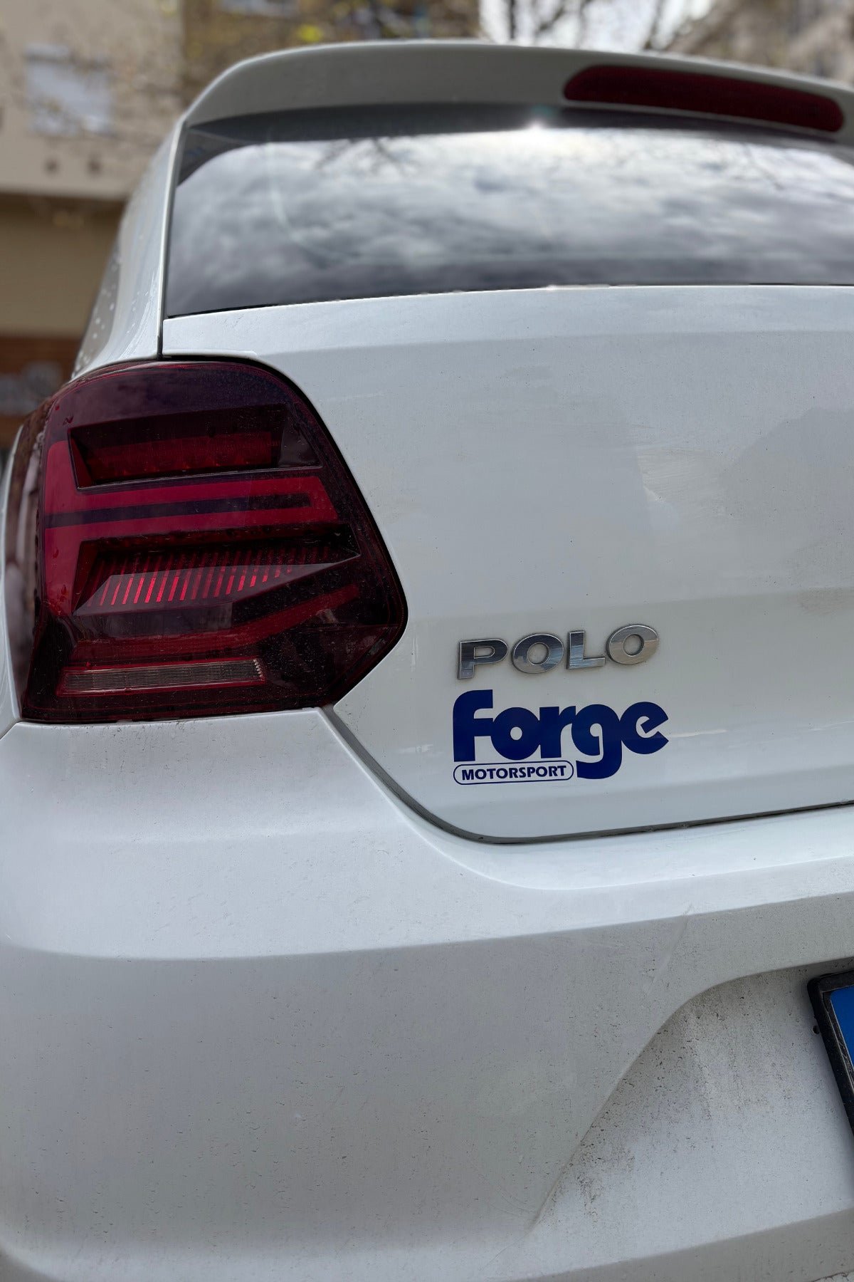 Araba için Lacivert Forge Motorsports Sticker Etiket ( 1 Adet)