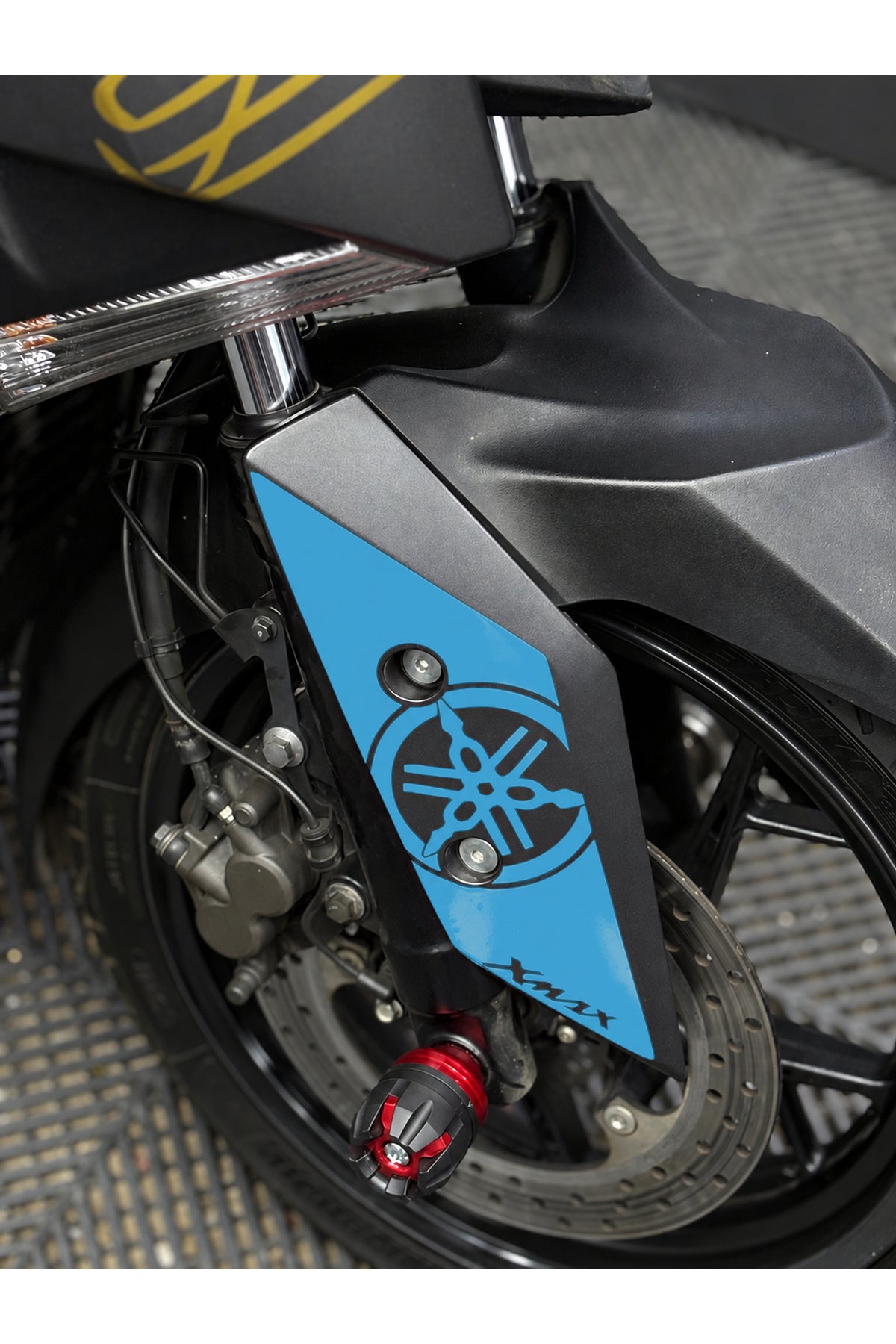 Yamaha Xmax Ön Çamurluk için Logolu Detay Sticker (Sağ-Sol) (2018-2022 Uyumlu)