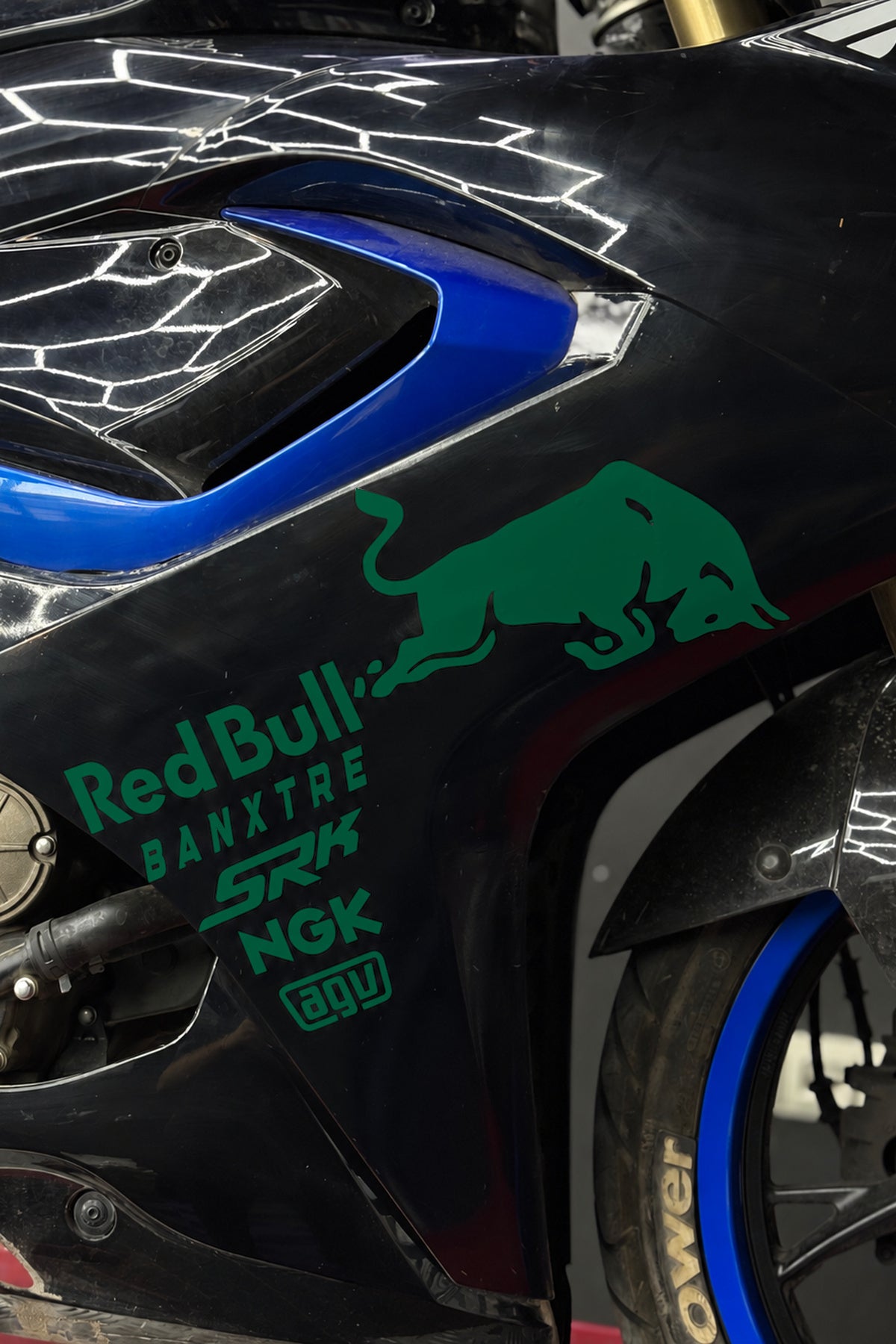 RKS SRK Motosiklet Grubu için Yan Grenajlar için Sponsor Sticker Seti (1 Taraf)
