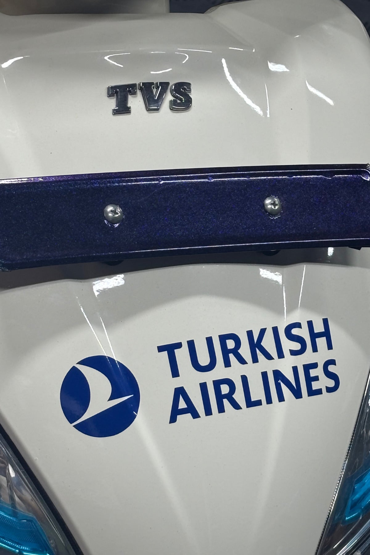 Motor ve Araba için Lacivert Mavi THY Turkish Airlines Sticker Etiket (1 Adet)