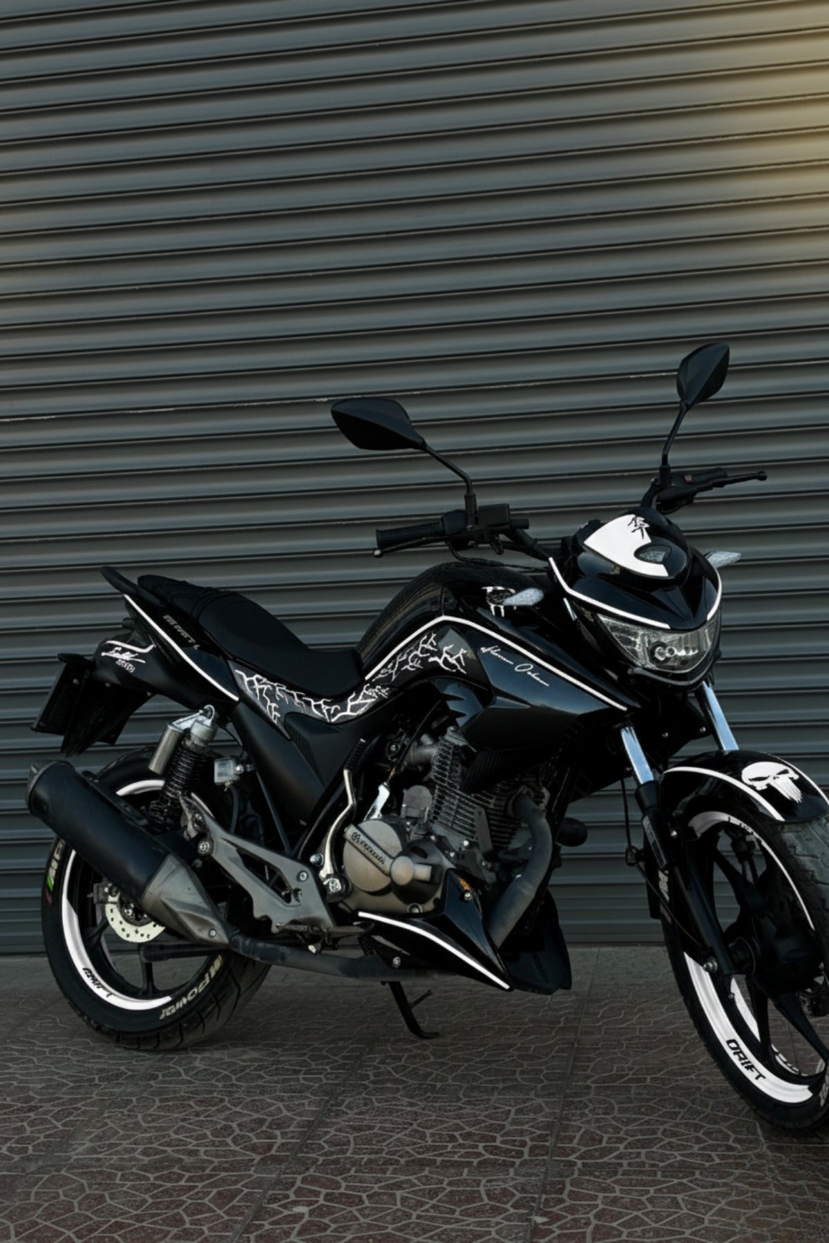 Mondial Drift-L için Beyaz Renk 51 Parça Premium Seri Sticker Seti