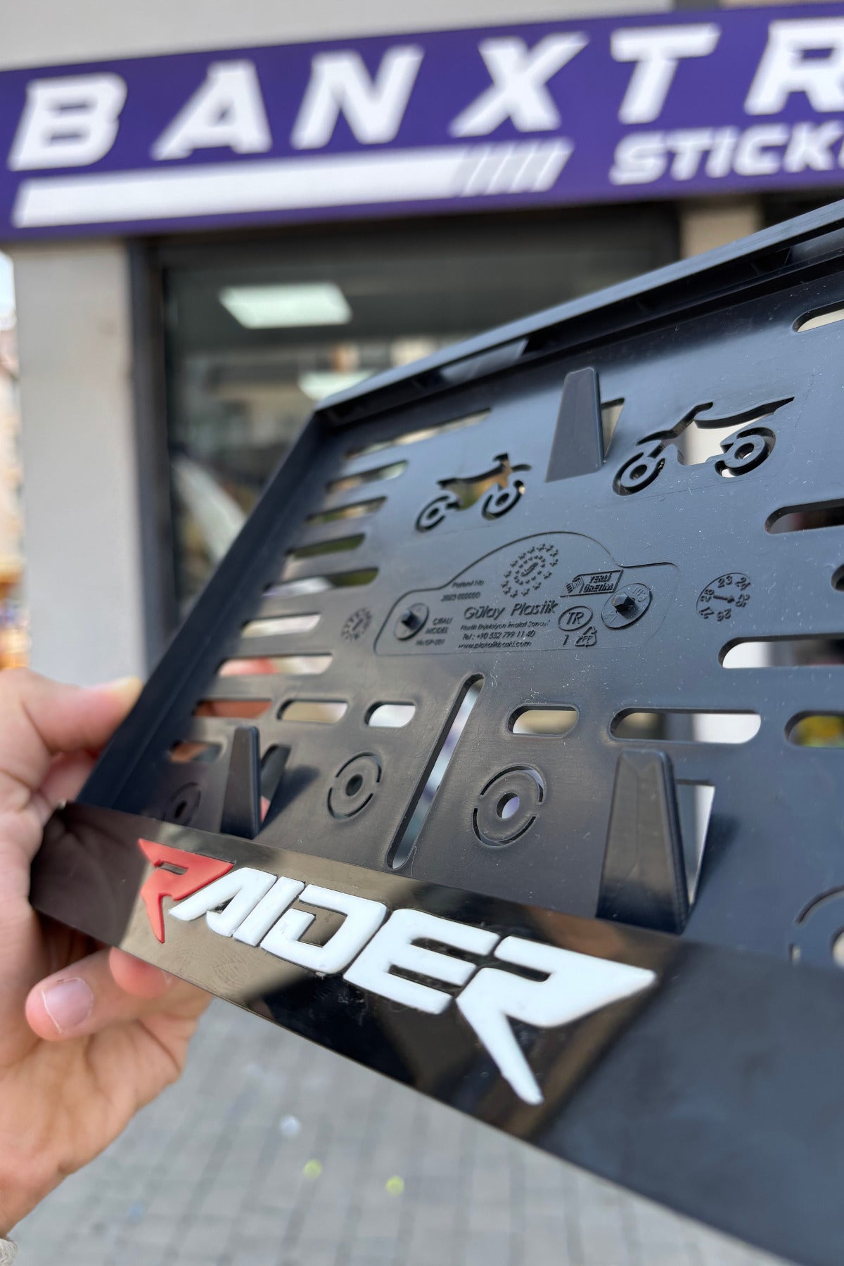 TVS Raider için Motorsiklet Plakalık Dekoratif