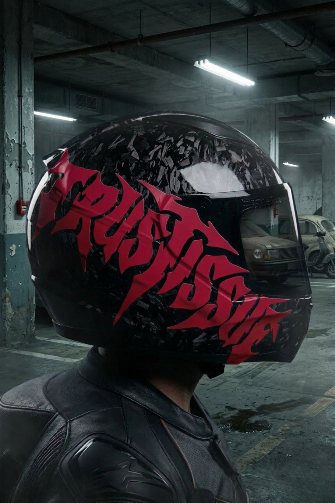 Motosiklet ve Kask için Gotik Yazı Tipiyle Trust İssue Sticker Etiket (1 Adet)