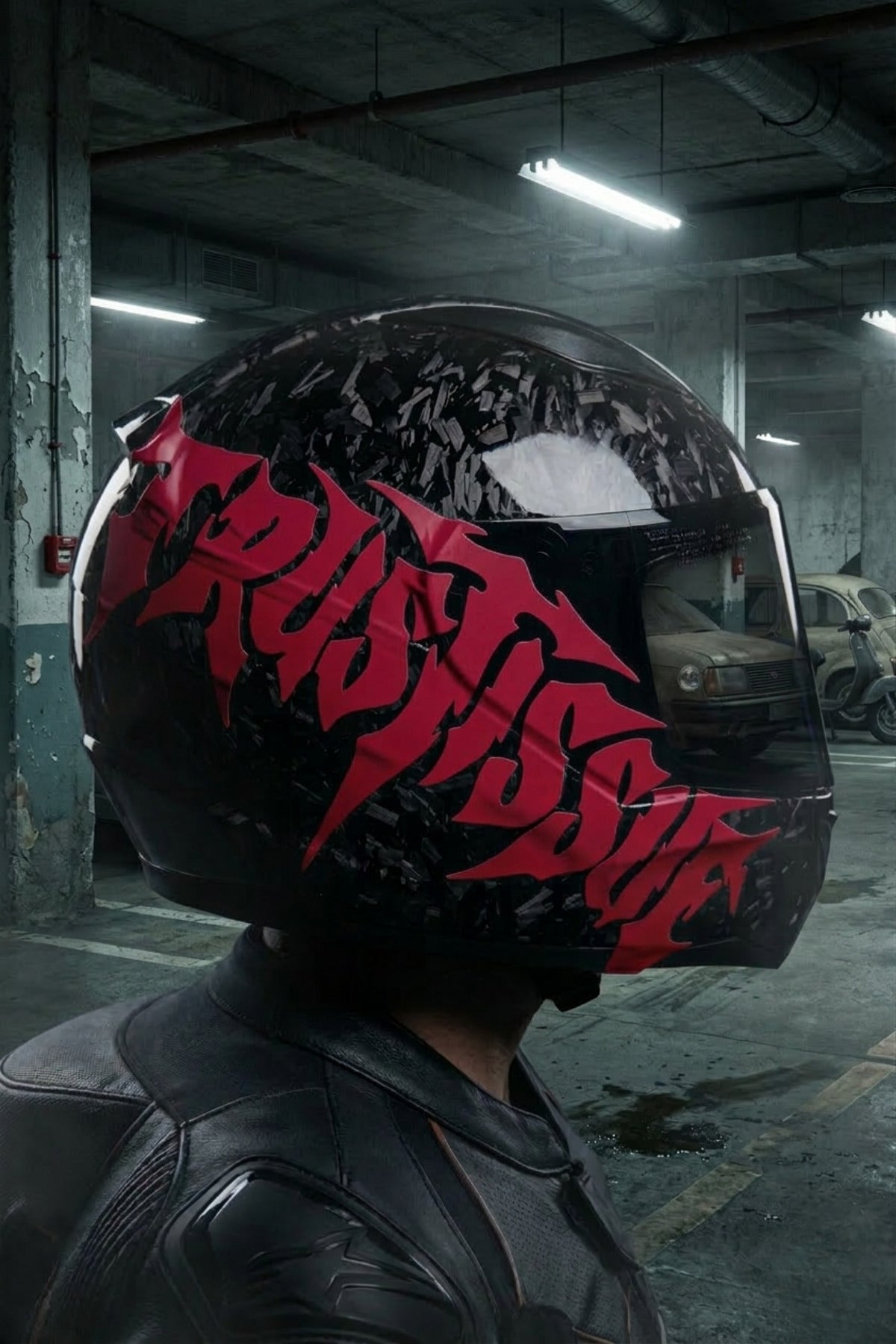 Motosiklet ve Kask için Gotik Yazı Tipiyle Trust İssue Sticker Etiket (1 Adet)