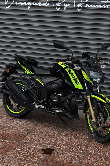 TVS Apache RTR için Neon Sarı Renk Komple Sticker Seti