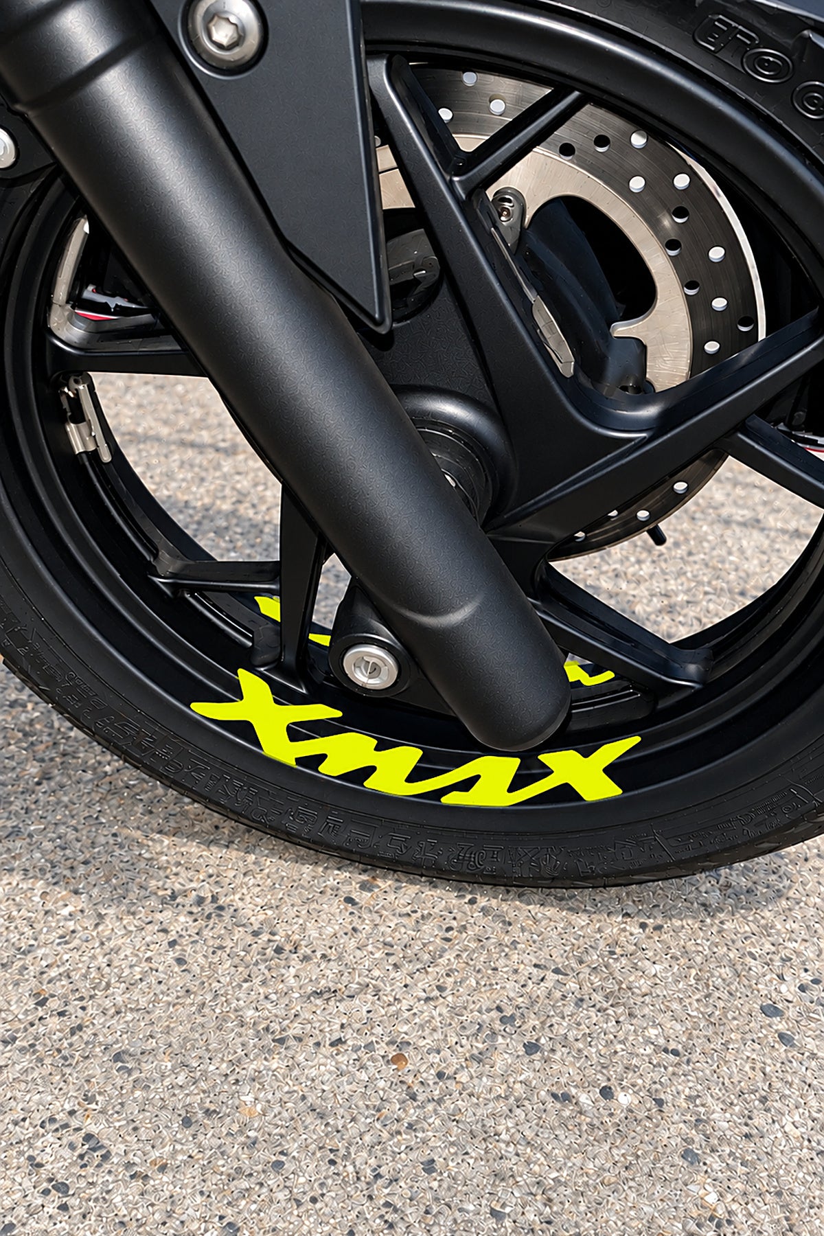 Yamaha Xmax için Jant içi Yazı Sticker Etiket (4'lü)
