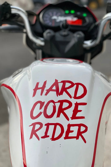 Dekoratif Kırmızı Hard Core Rider Sticker Araba-motor Için Etiket 15cmx12cm (1 ADET)