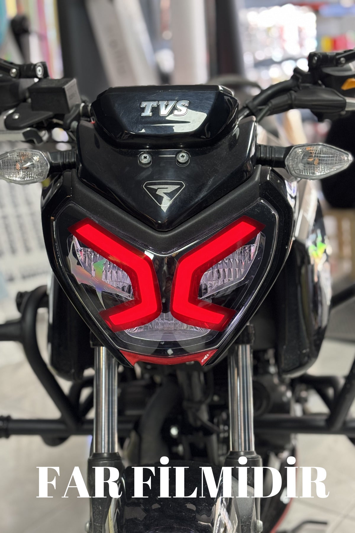 TVS Raider Gündüz Farı için Renkli Far Filmi Sticker