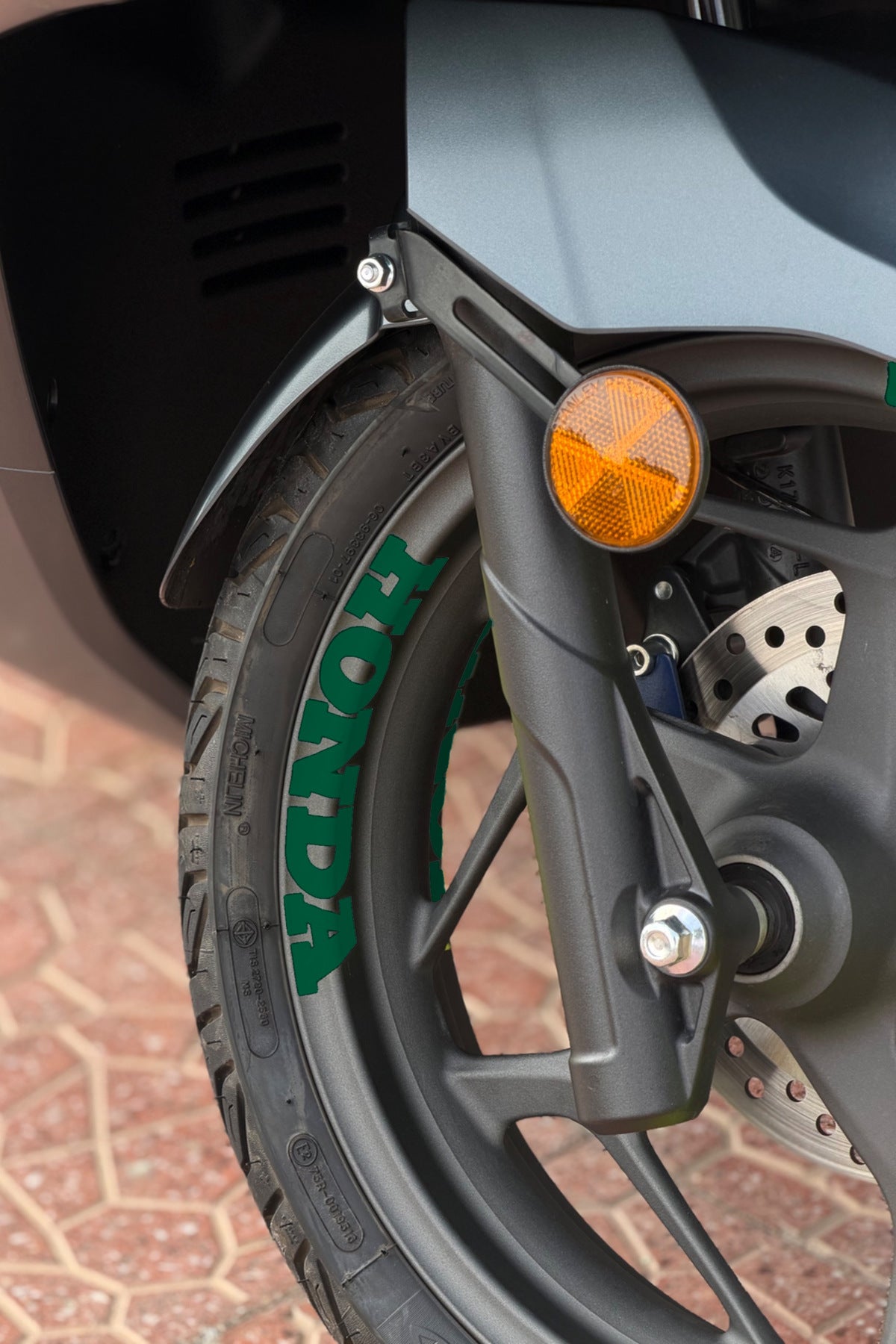 Honda PCX-Forza-Dio için Jant içi Honda Yazı Sticker Etiket (4 Adet)
