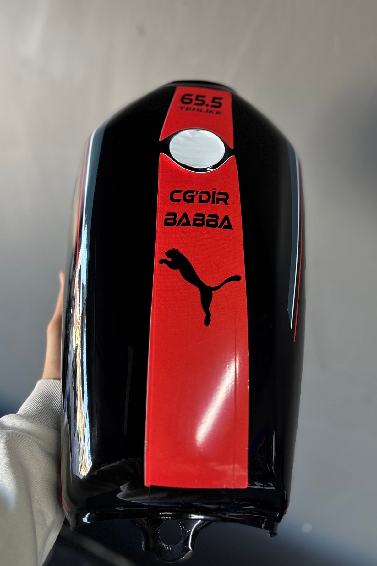 CG Motosiklet için Uyumlu Depo Sticker Seti CGDİR BABA 65.5 (2 Parça)
