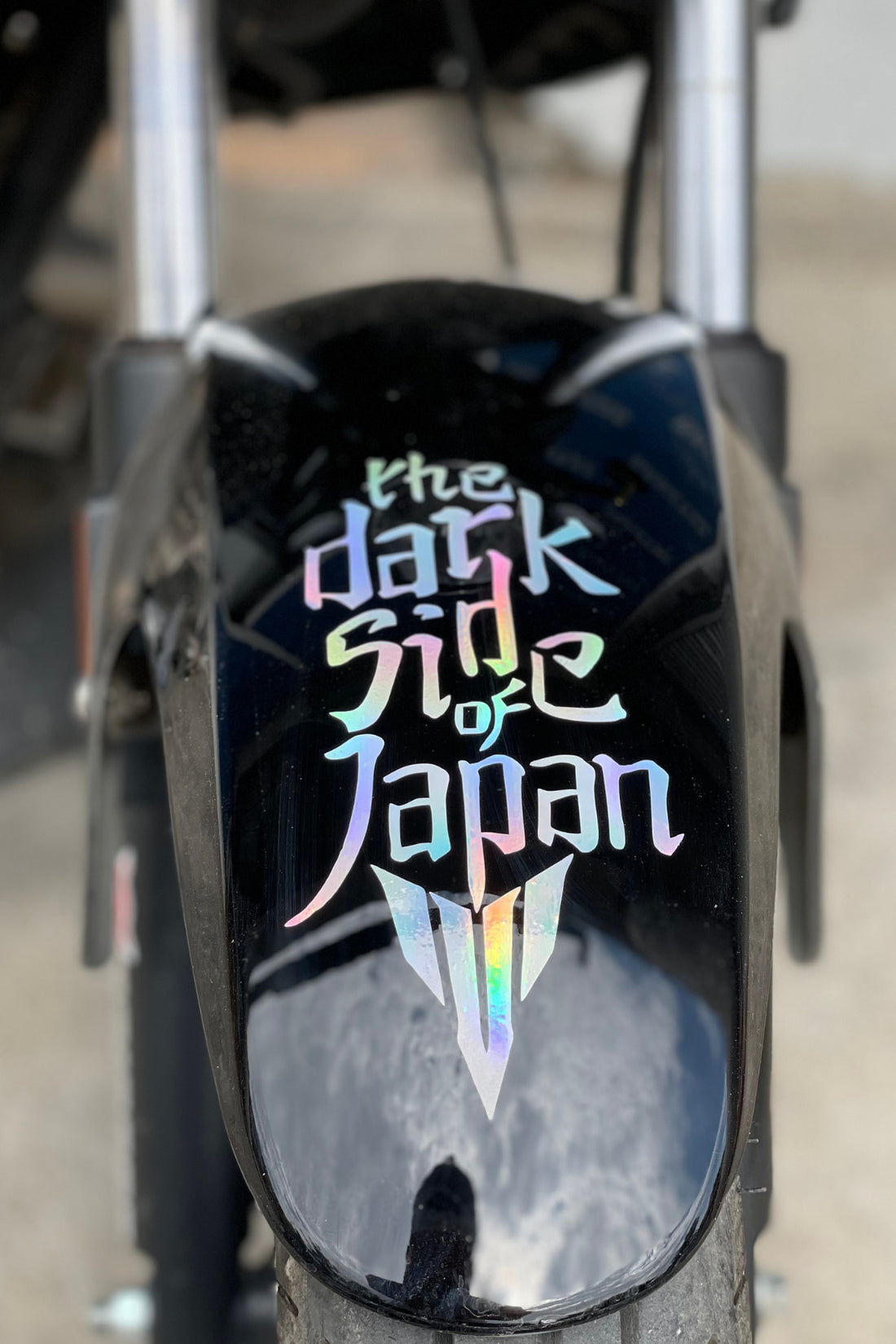 Motor-kask İçin Dark Side Of Japan Mt Logolu Hologramlı Sticker Etiket 16cmx10cm (1 Adet)