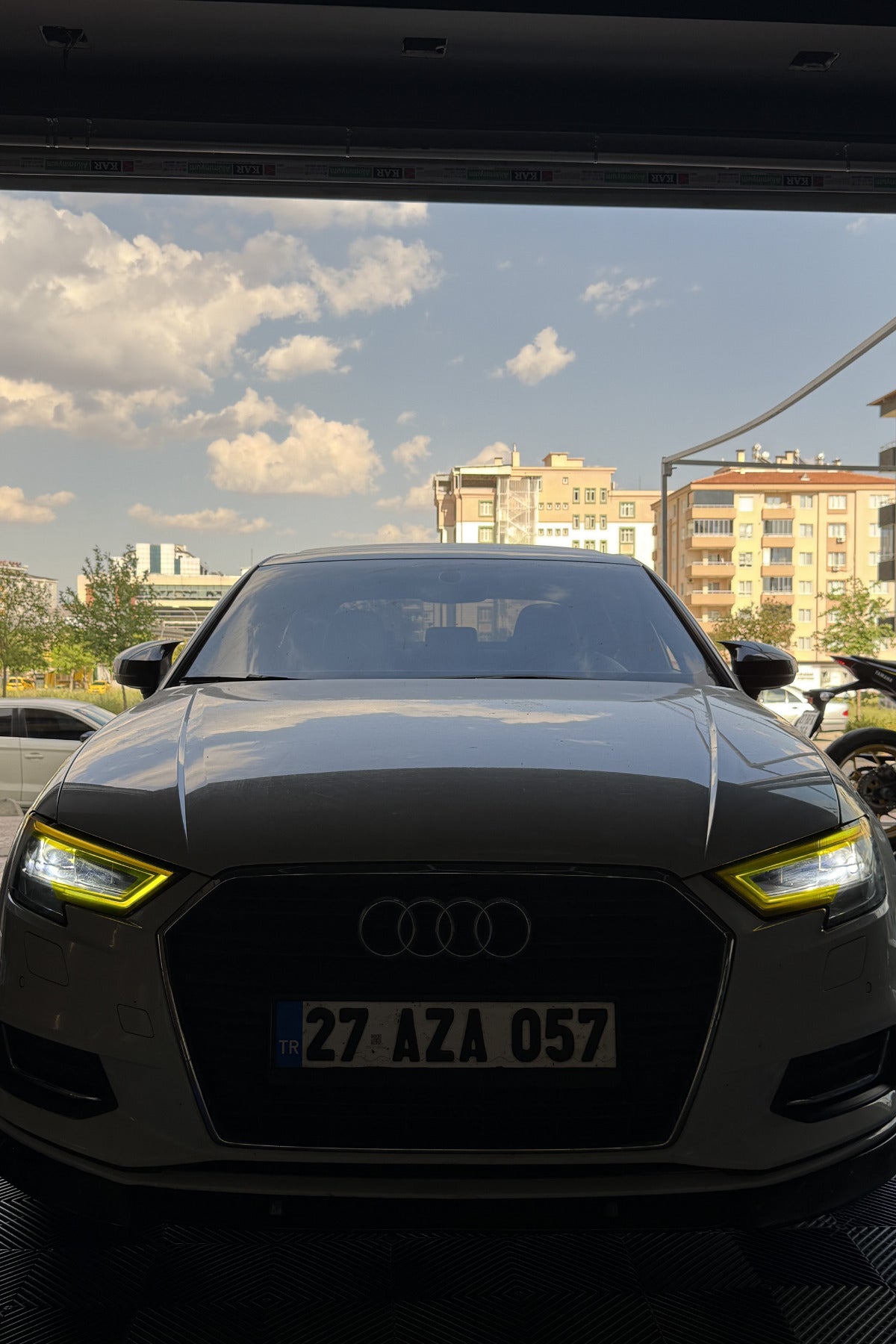 Audi A3 Sedan Uyumlu Far Filmi Sticker Far Tasarım Etiket (Sağ ve Sol)