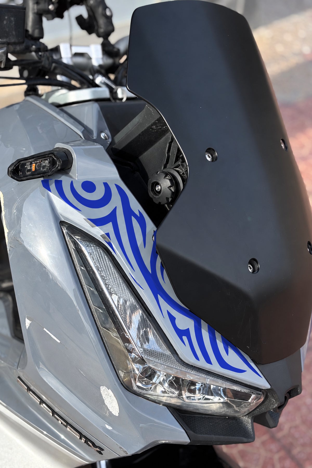 Arora Beatrix Scooter Ön Panel Tribal Desen Dövme Sticker