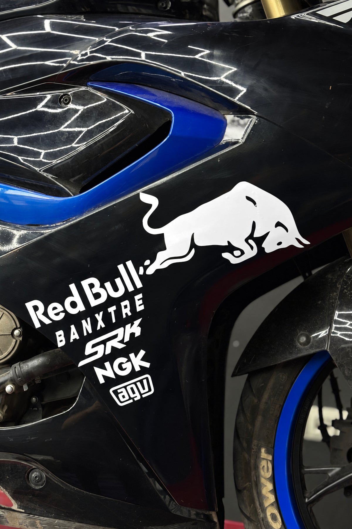 RKS SRK Motosiklet Grubu için Yan Grenajlar için Sponsor Sticker Seti (1 Taraf)