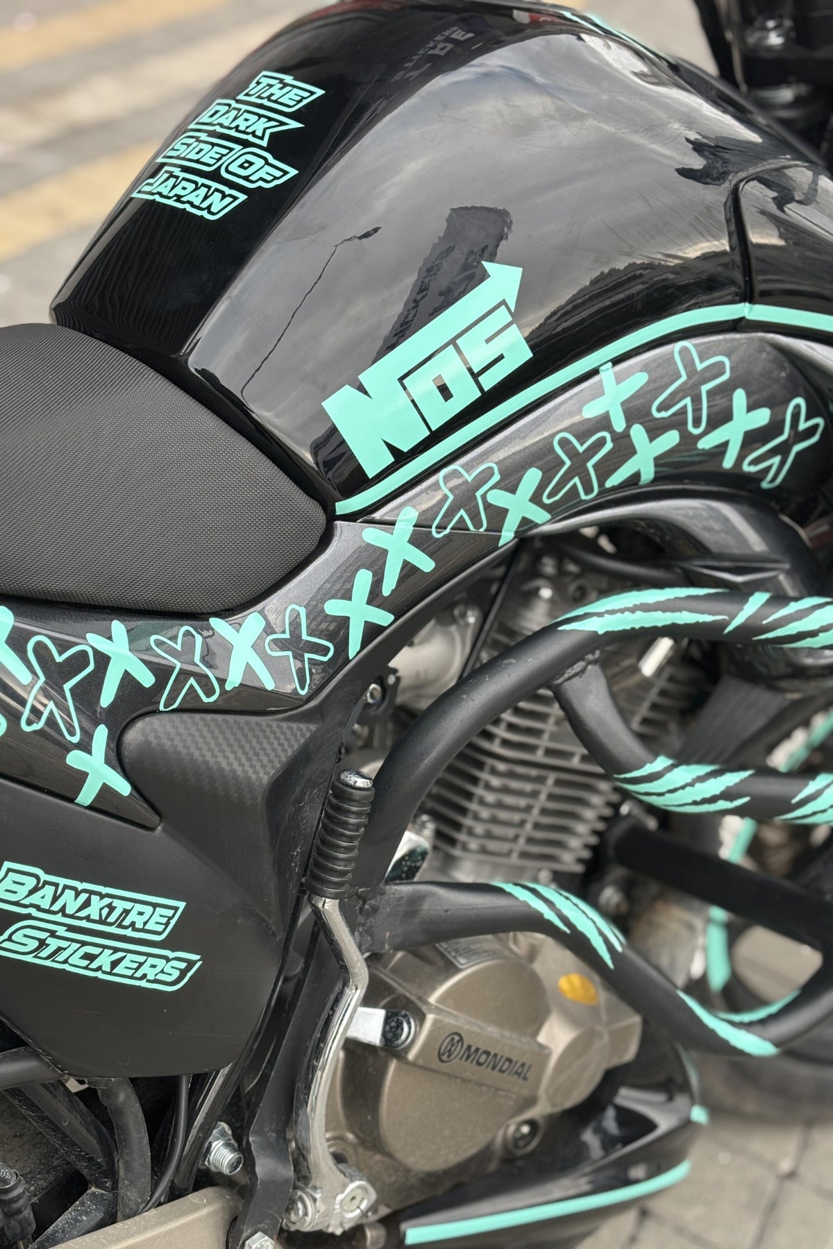 Mondial Drift-L için Nane Yeşili 98 Parça Premium Mint Serisi Sticker Seti (98 Parça)