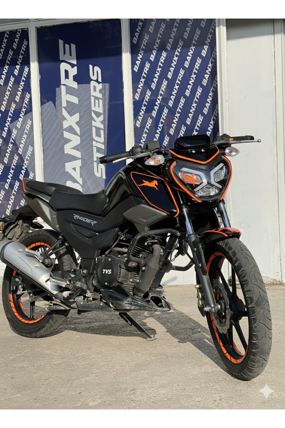 TVS Raider için 17 Parça Renkli Detay Sticker Seti
