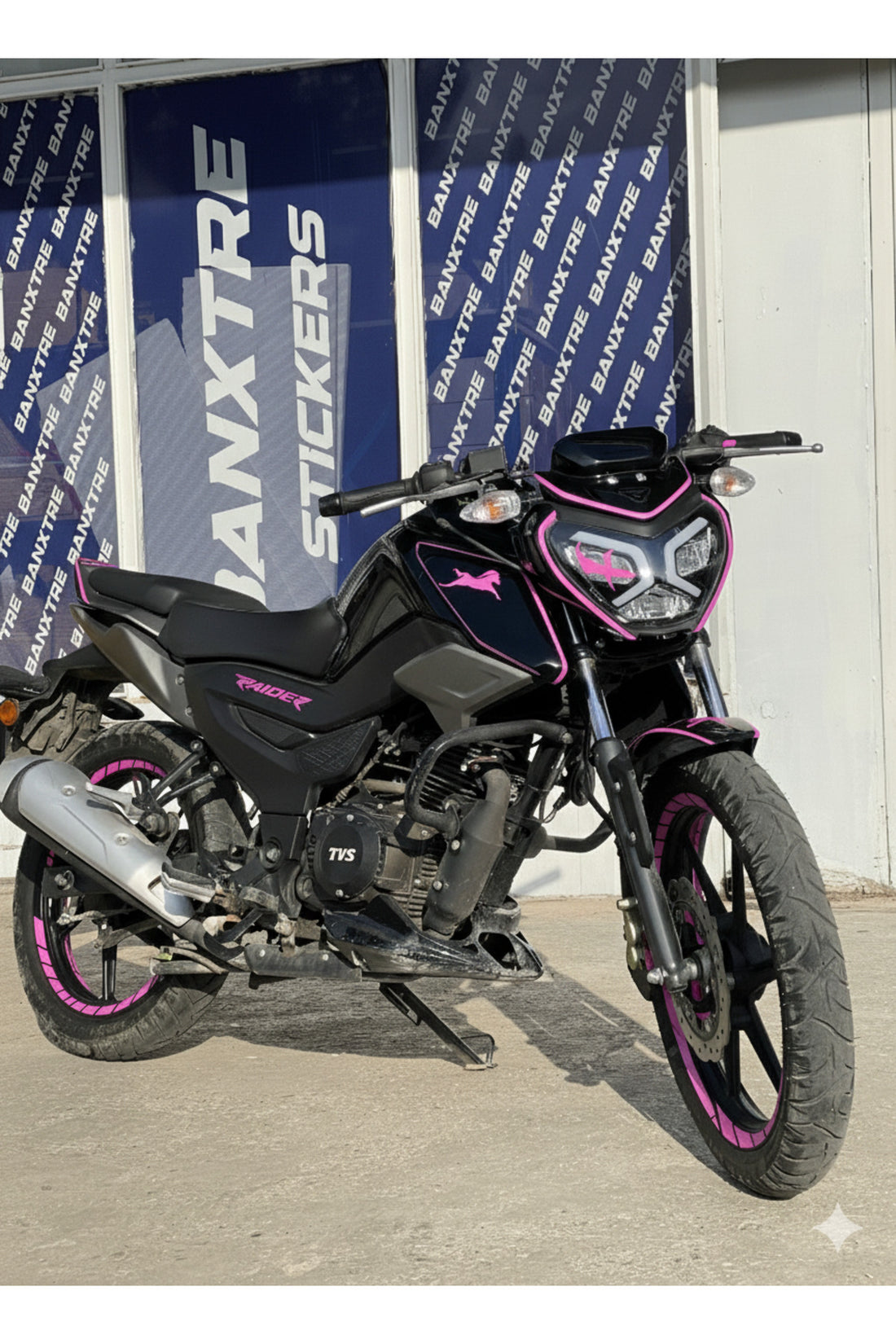 TVS Raider için 17 Parça Renkli Detay Sticker Seti